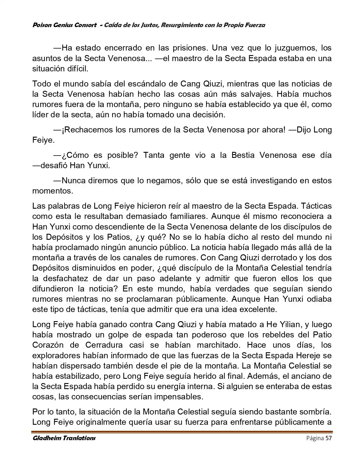 Poison Genious Consort (Novela) - Capítulo 390 - Página 57 - LectorTMOo