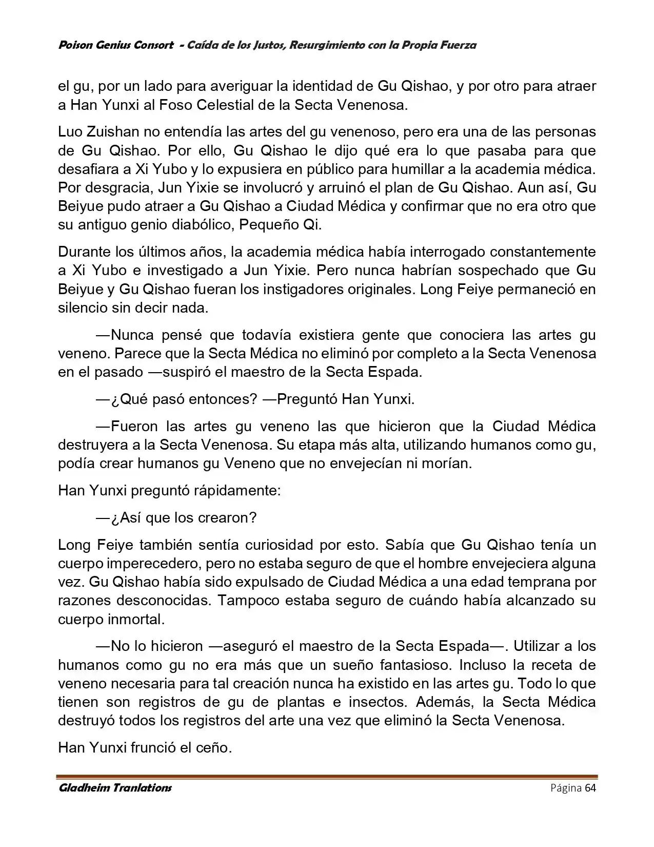 Poison Genious Consort (Novela) - Capítulo 390 - Página 64 - LectorTMOo