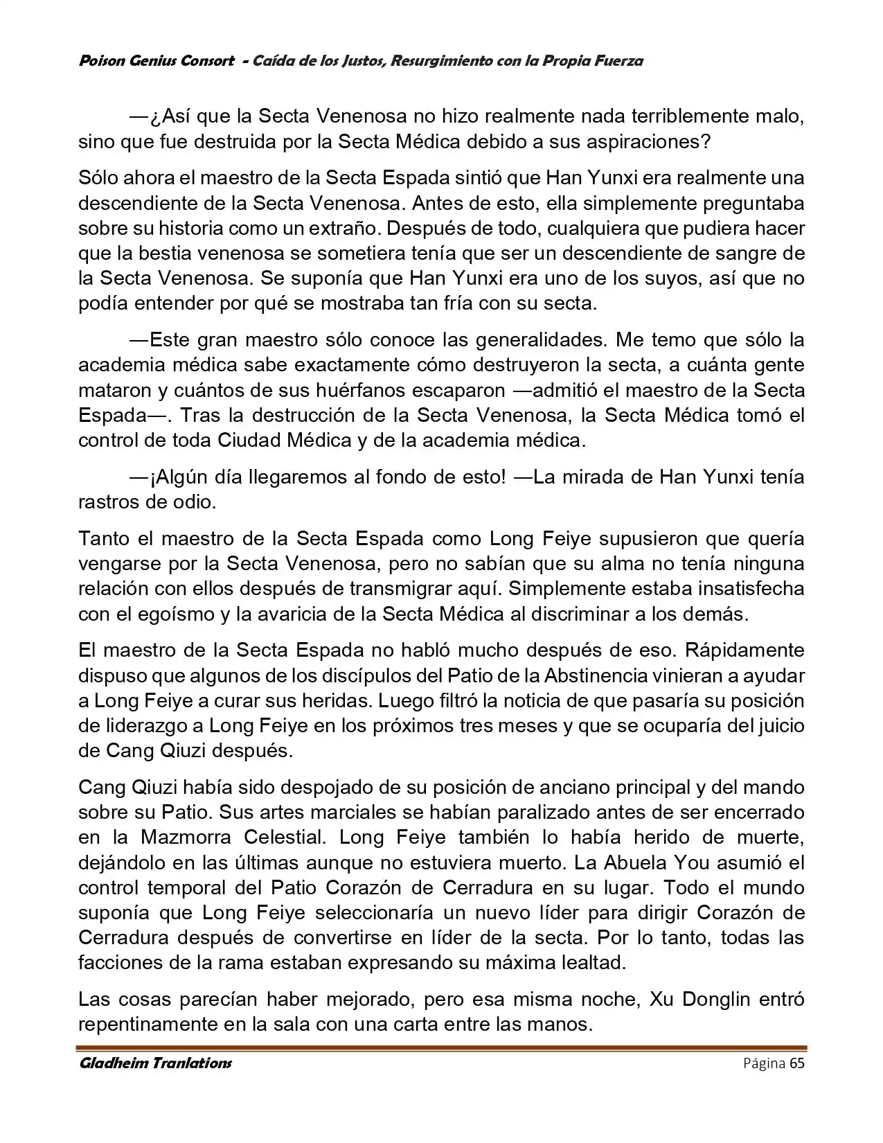 Poison Genious Consort (Novela) - Capítulo 390 - Página 65 - LectorTMOo