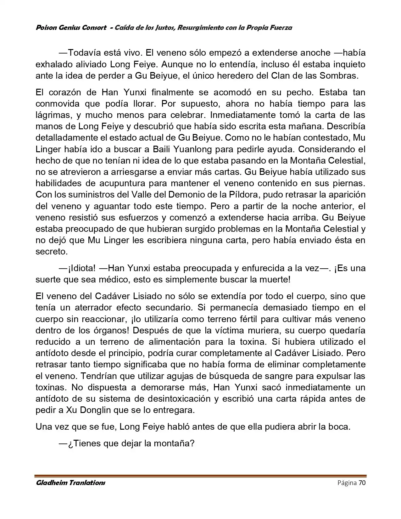Poison Genious Consort (Novela) - Capítulo 390 - Página 70 - LectorTMOo