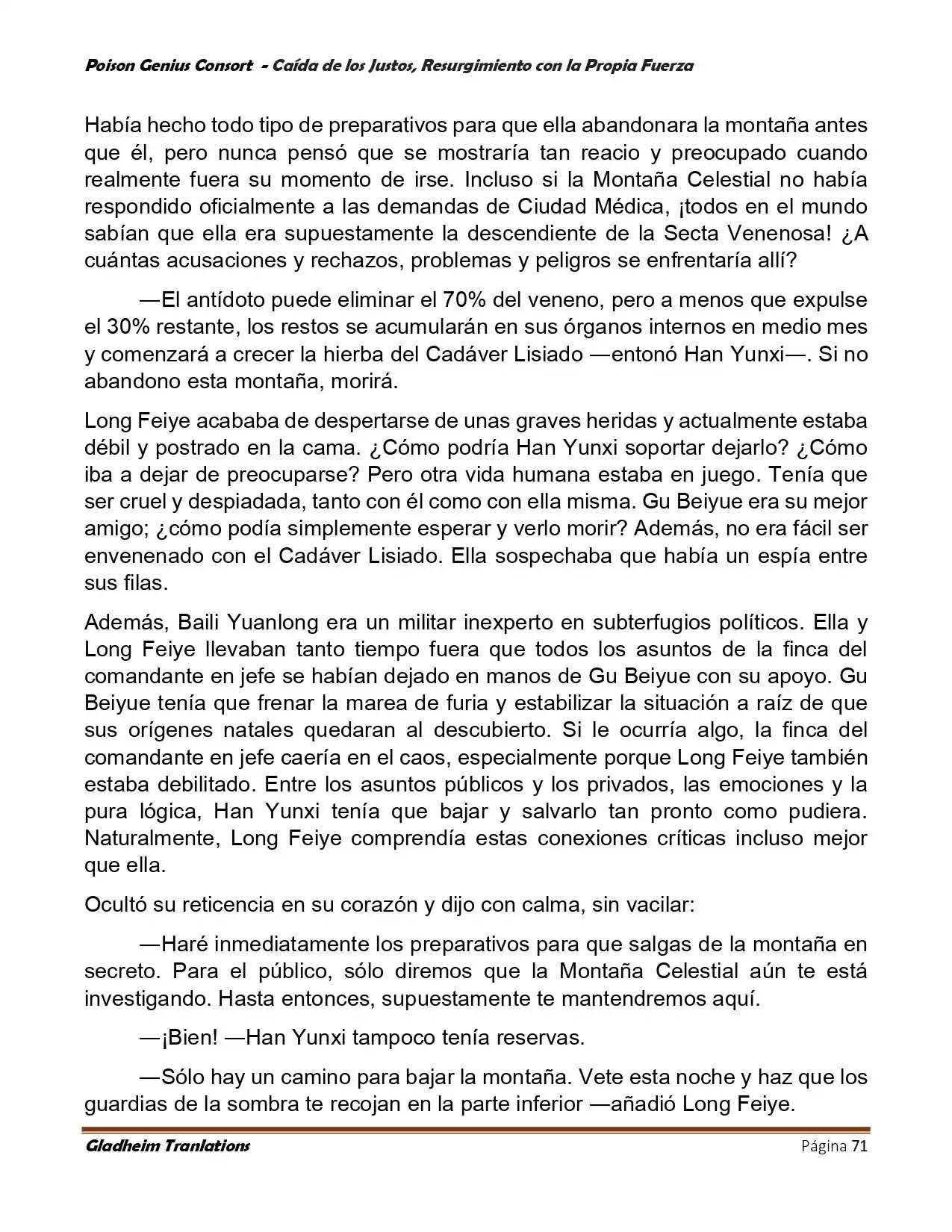 Poison Genious Consort (Novela) - Capítulo 390 - Página 71 - LectorTMOo