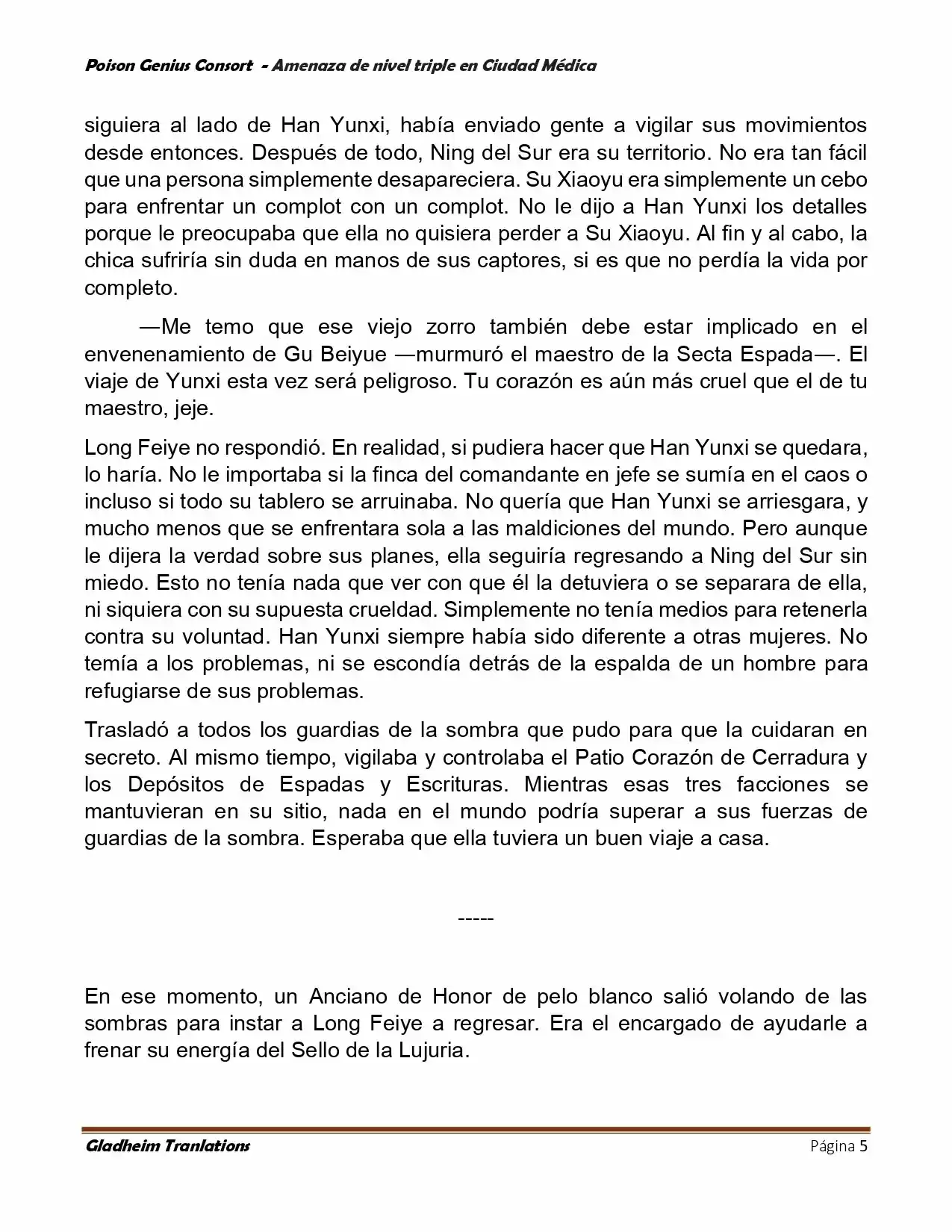 Poison Genious Consort (Novela) - Capítulo 391 - Página 5 - LectorTMOo