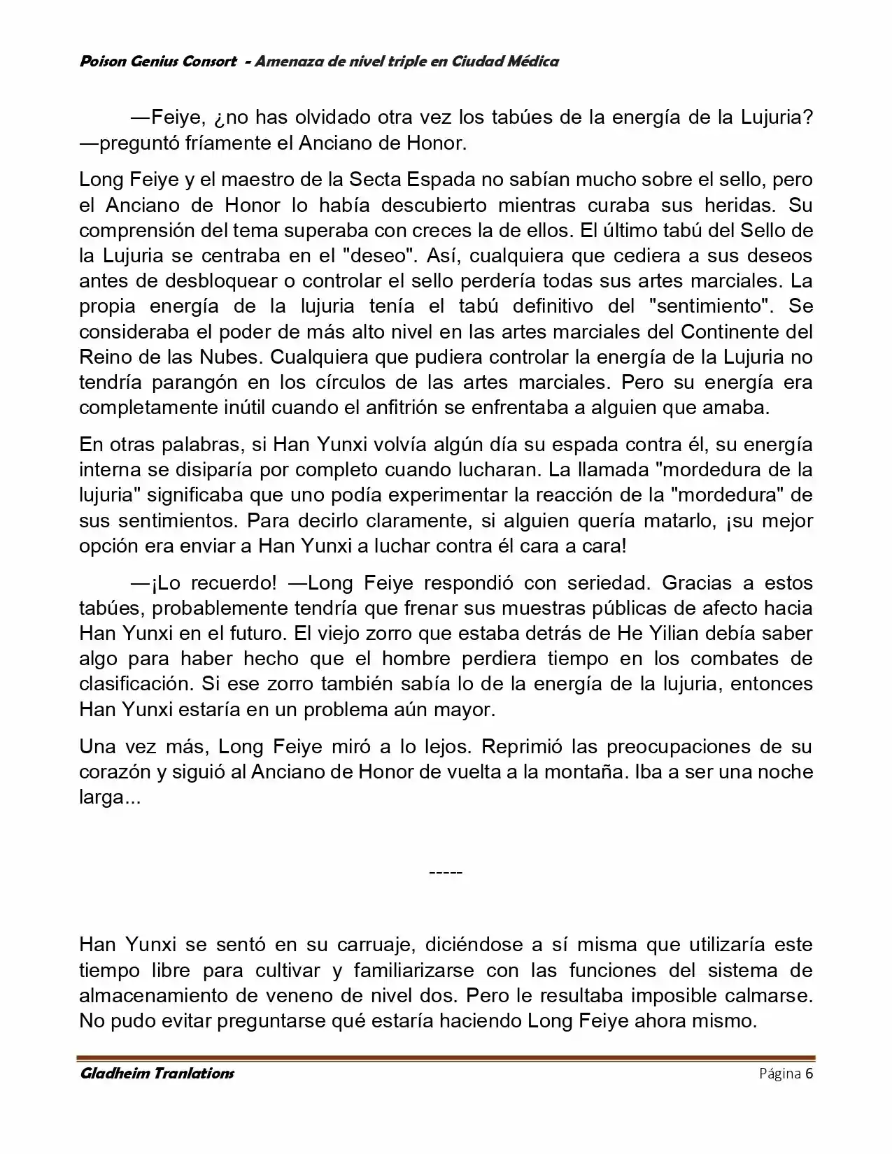 Poison Genious Consort (Novela) - Capítulo 391 - Página 6 - LectorTMOo