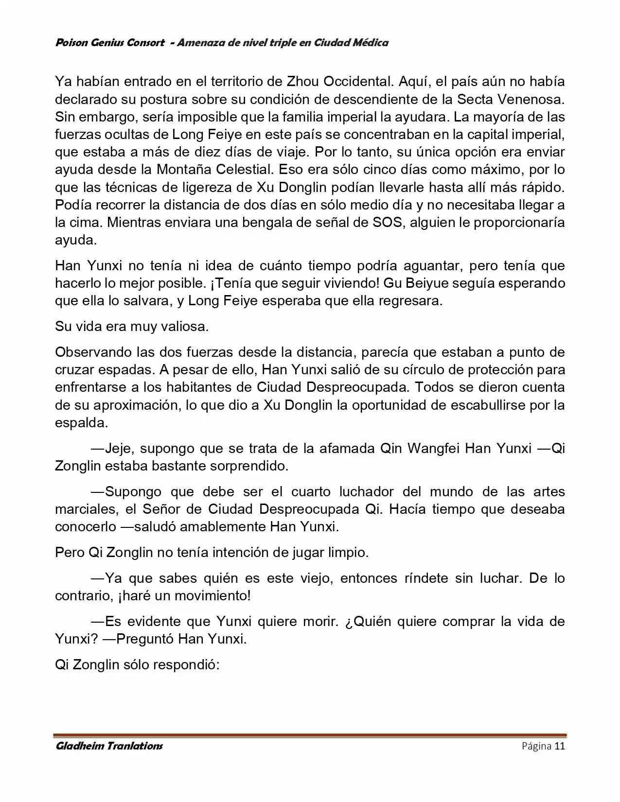 Poison Genious Consort (Novela) - Capítulo 391 - Página 11 - LectorTMOo
