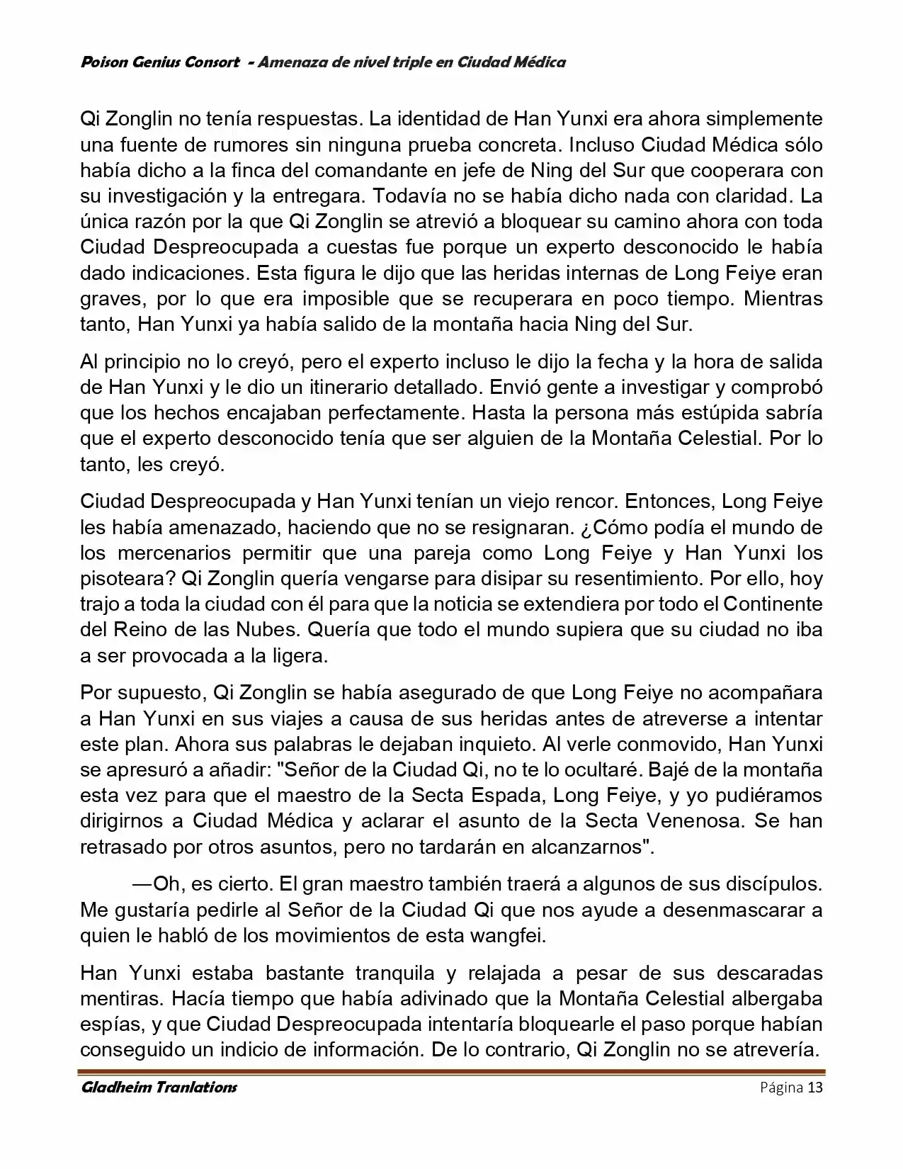 Poison Genious Consort (Novela) - Capítulo 391 - Página 13 - LectorTMOo