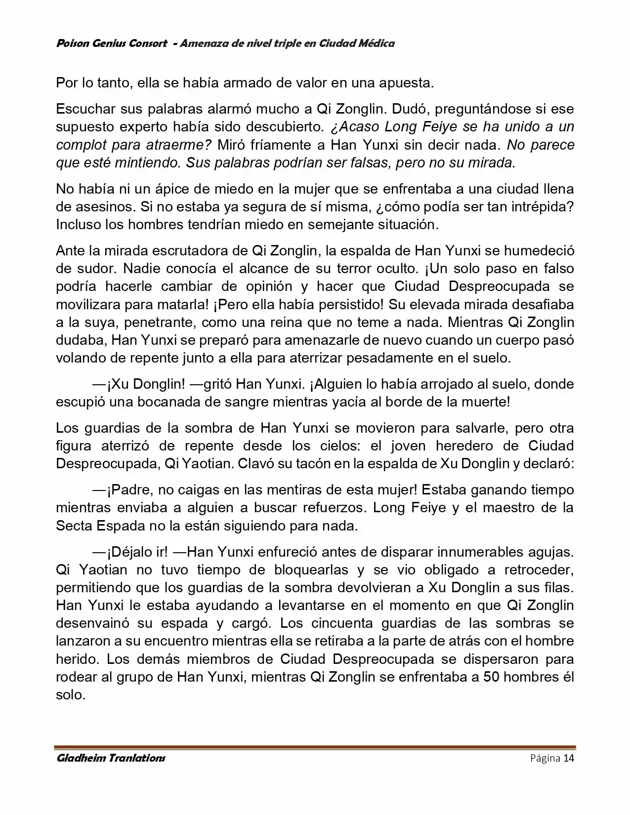 Poison Genious Consort (Novela) - Capítulo 391 - Página 14 - LectorTMOo
