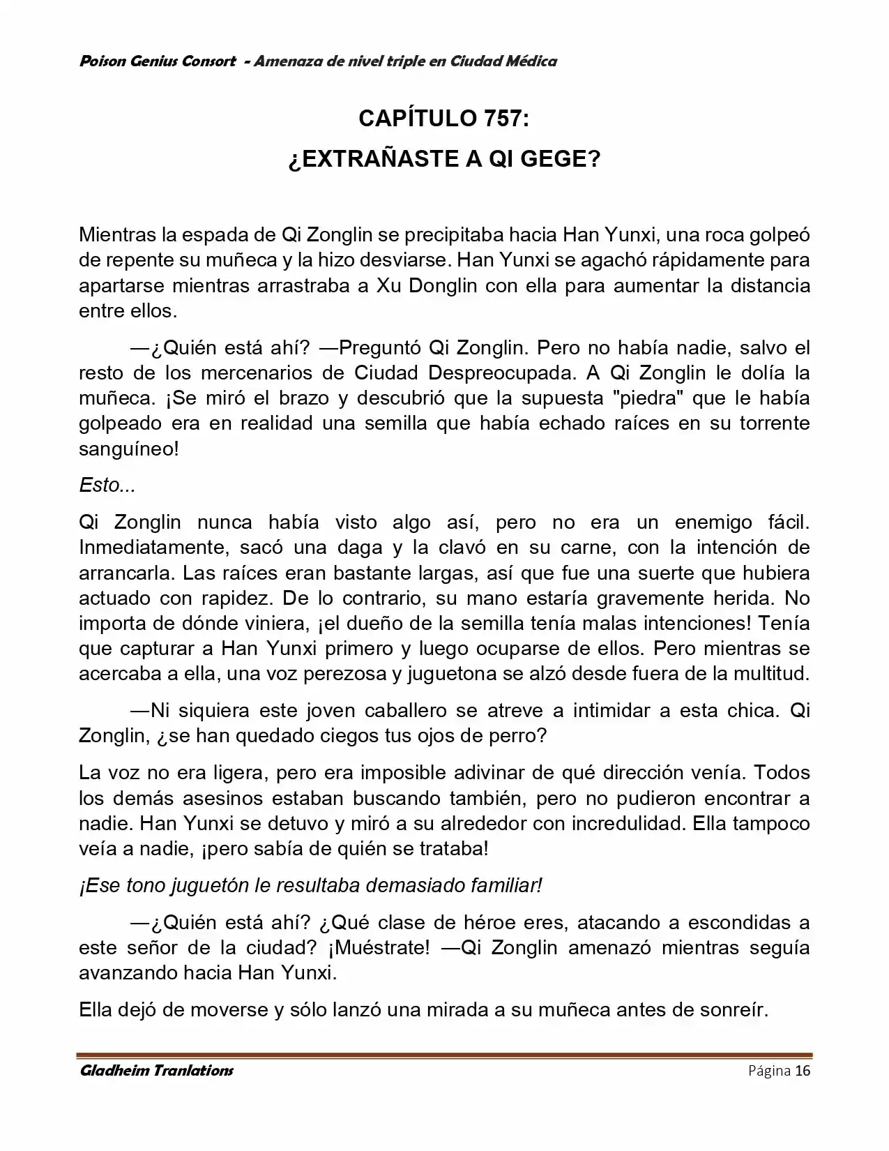 Poison Genious Consort (Novela) - Capítulo 391 - Página 16 - LectorTMOo