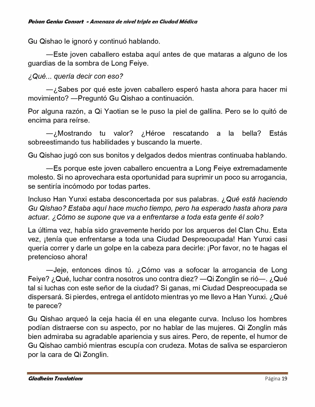 Poison Genious Consort (Novela) - Capítulo 391 - Página 19 - LectorTMOo