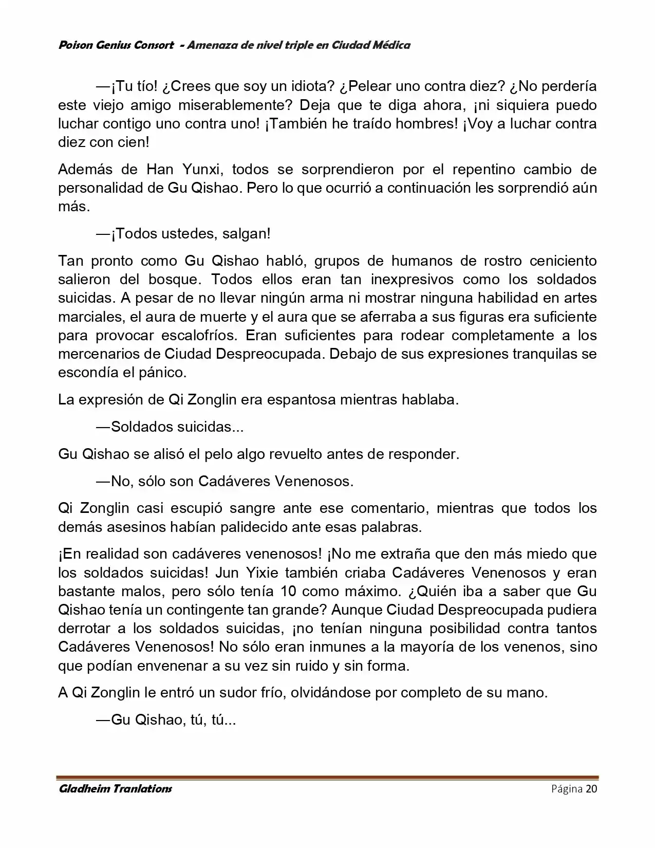 Poison Genious Consort (Novela) - Capítulo 391 - Página 20 - LectorTMOo