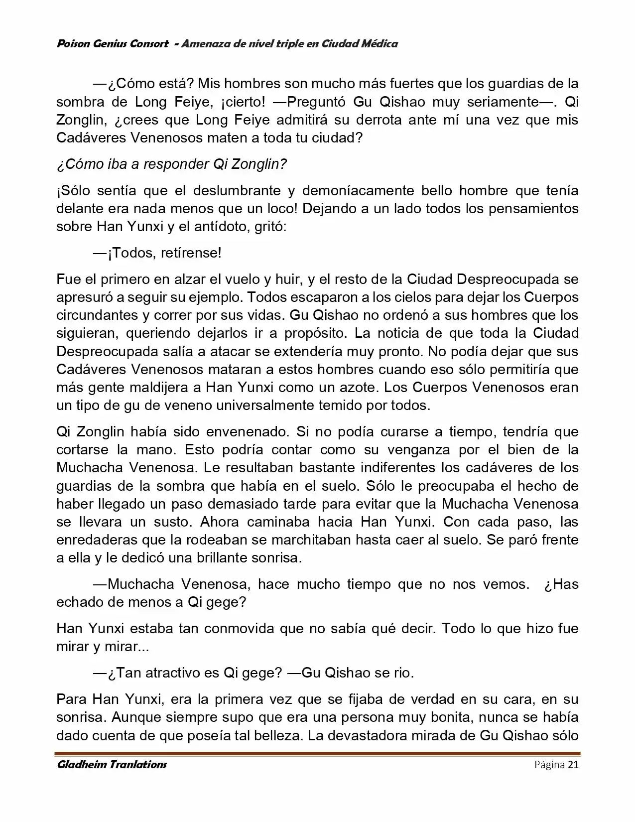 Poison Genious Consort (Novela) - Capítulo 391 - Página 21 - LectorTMOo