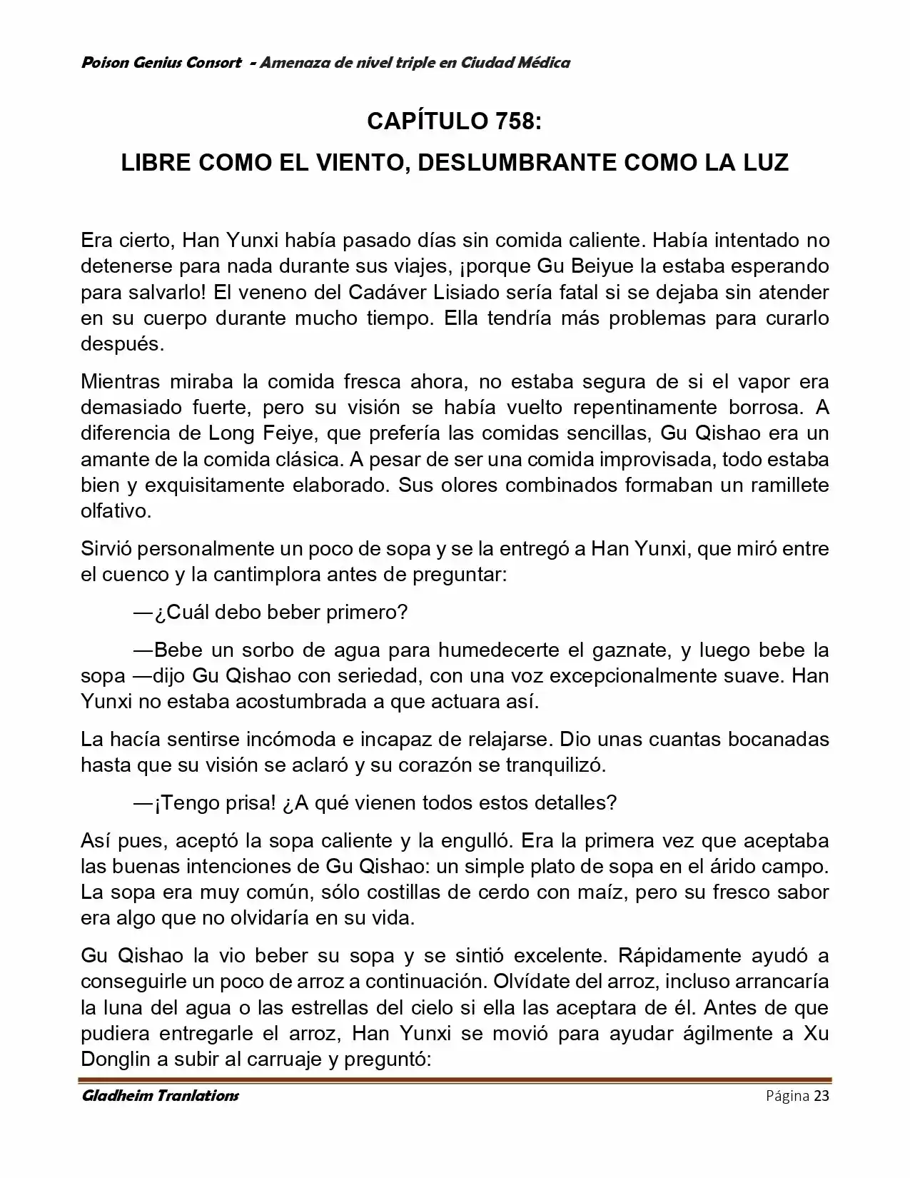 Poison Genious Consort (Novela) - Capítulo 391 - Página 23 - LectorTMOo
