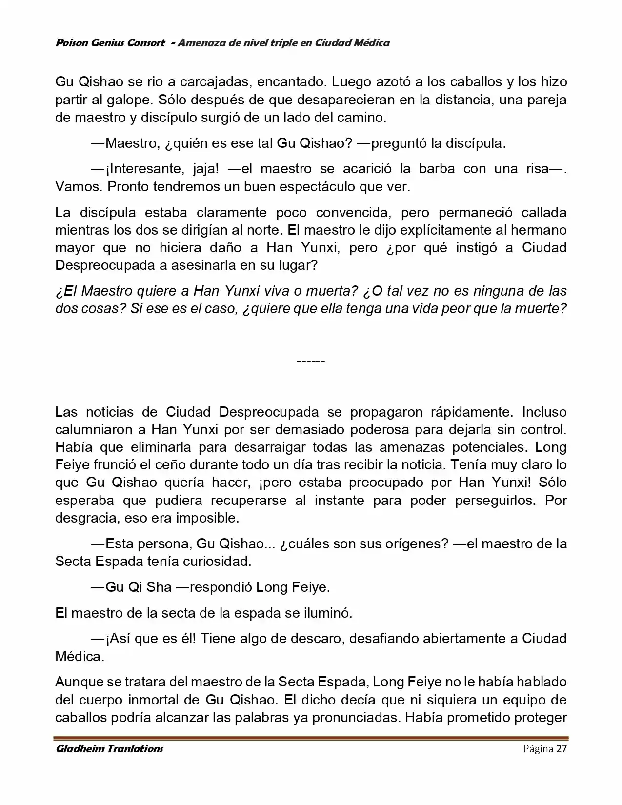 Poison Genious Consort (Novela) - Capítulo 391 - Página 27 - LectorTMOo