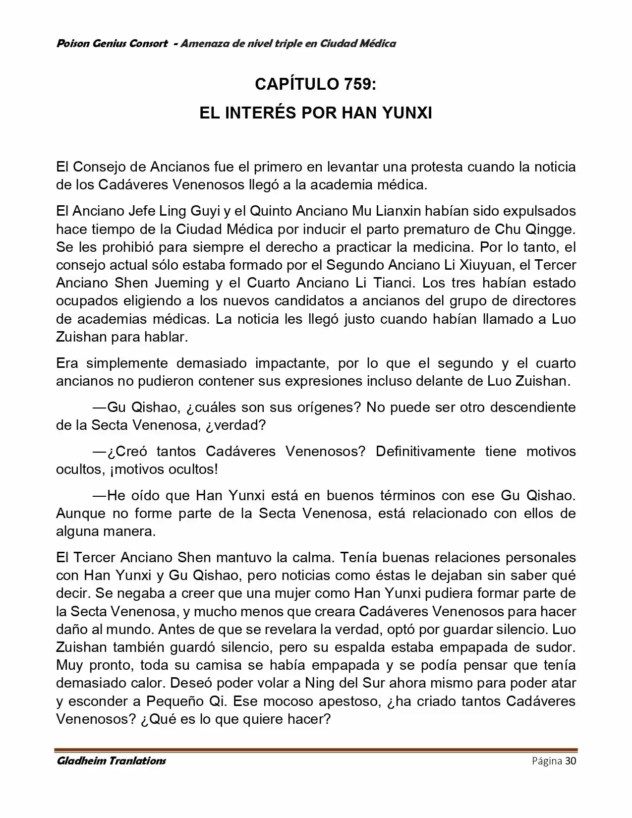 Poison Genious Consort (Novela) - Capítulo 391 - Página 30 - LectorTMOo