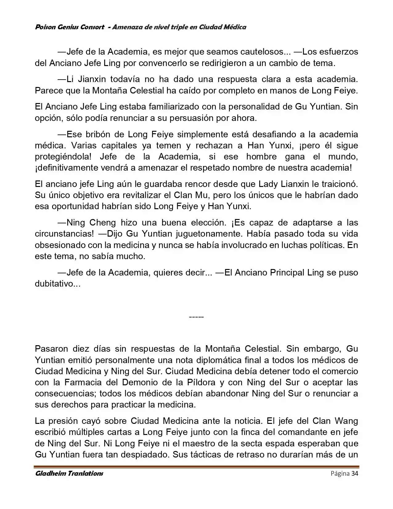Poison Genious Consort (Novela) - Capítulo 391 - Página 34 - LectorTMOo