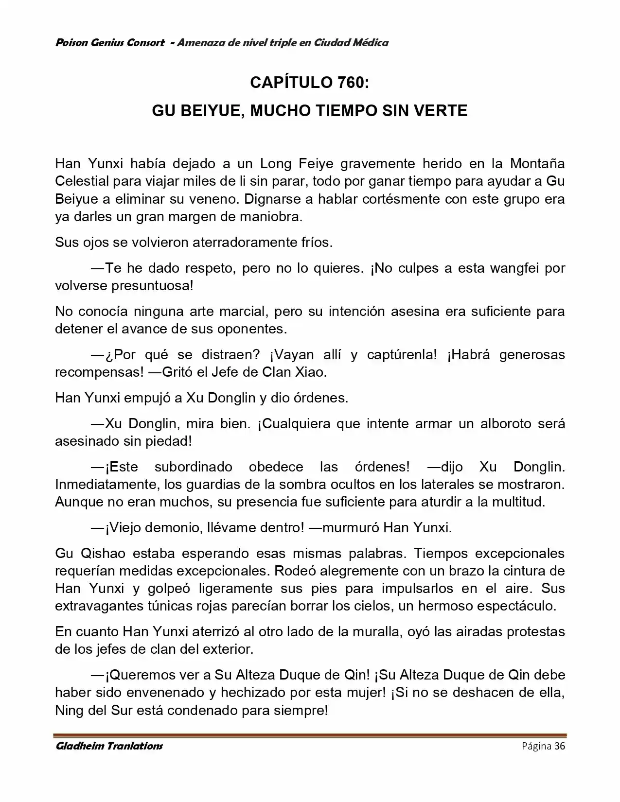Poison Genious Consort (Novela) - Capítulo 391 - Página 36 - LectorTMOo