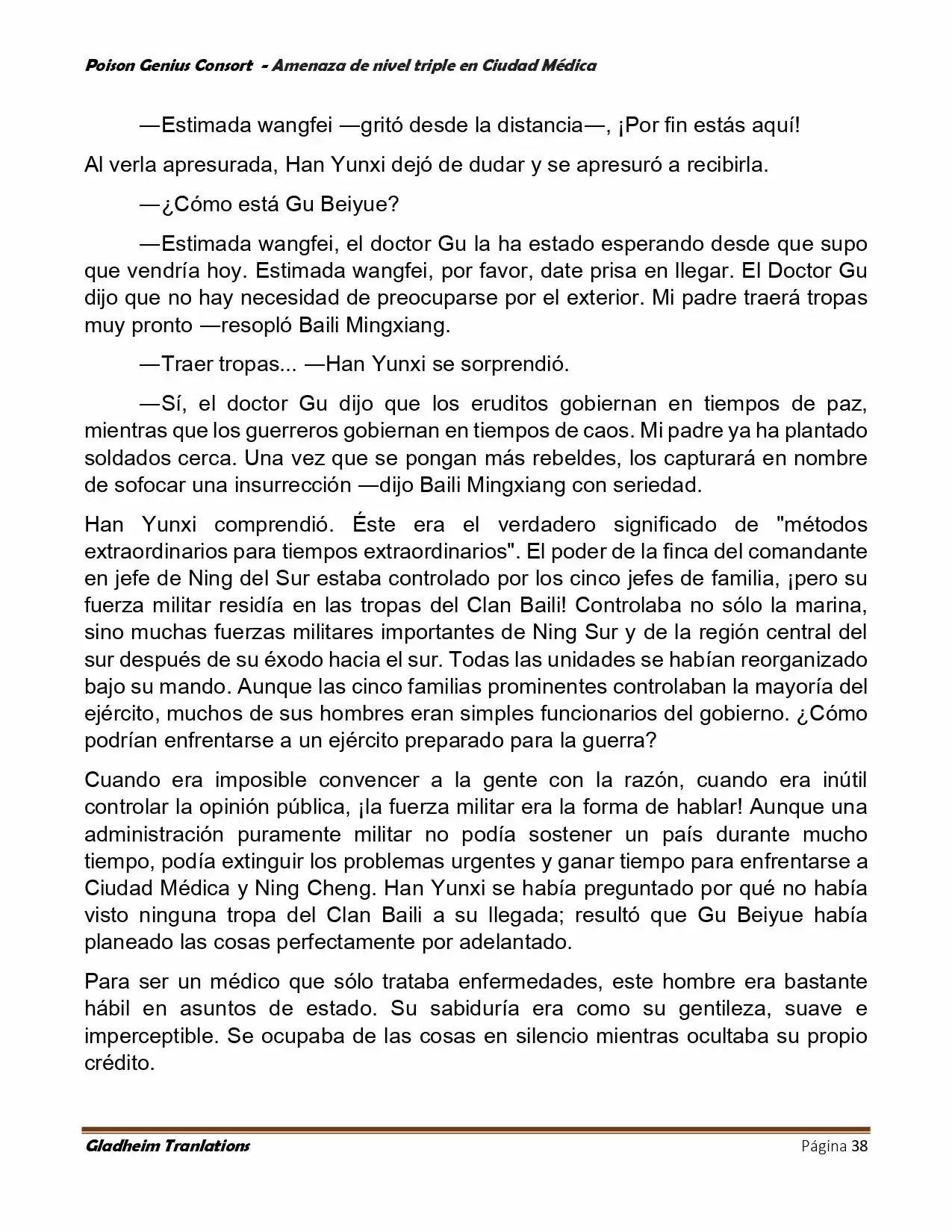 Poison Genious Consort (Novela) - Capítulo 391 - Página 38 - LectorTMOo