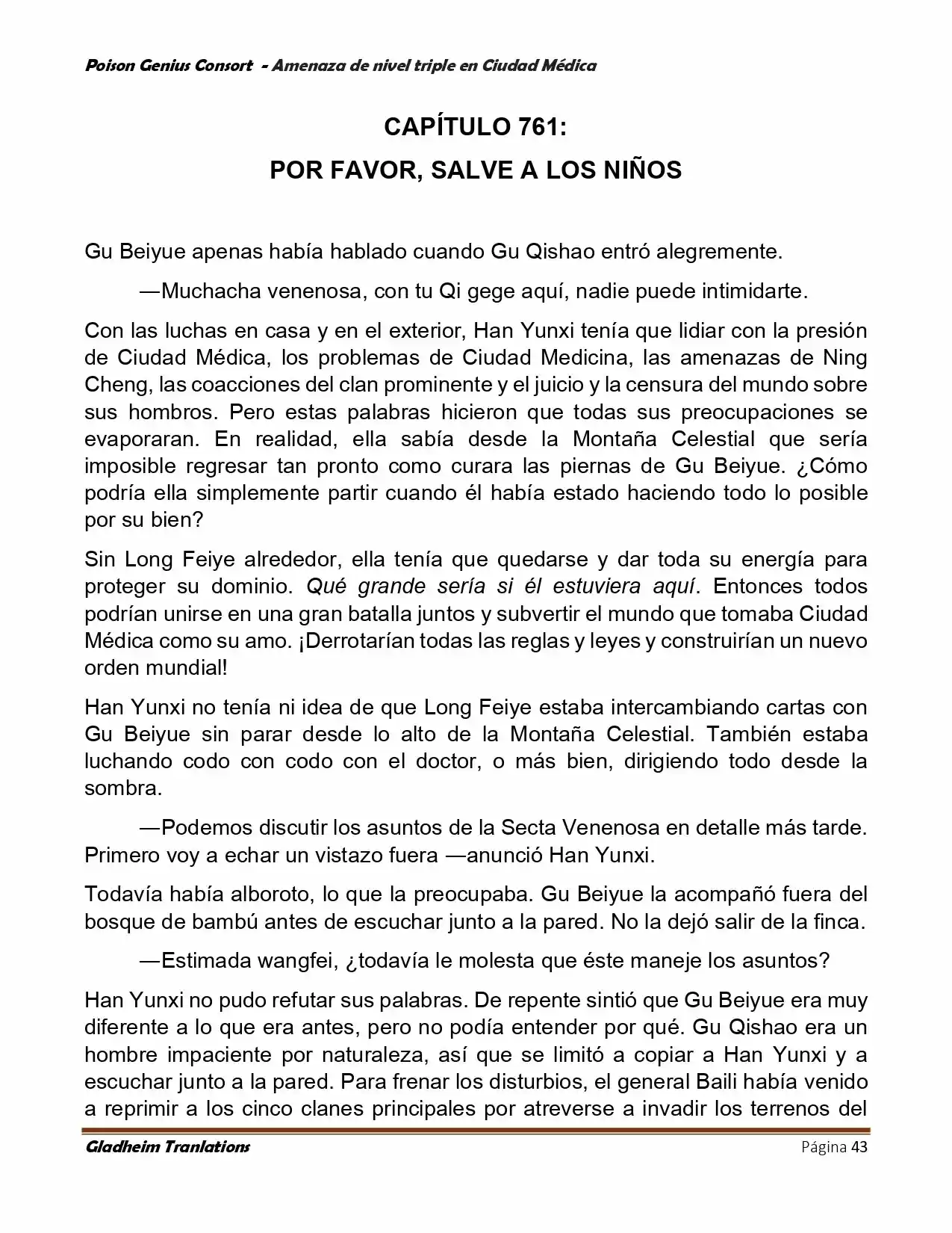 Poison Genious Consort (Novela) - Capítulo 391 - Página 43 - LectorTMOo