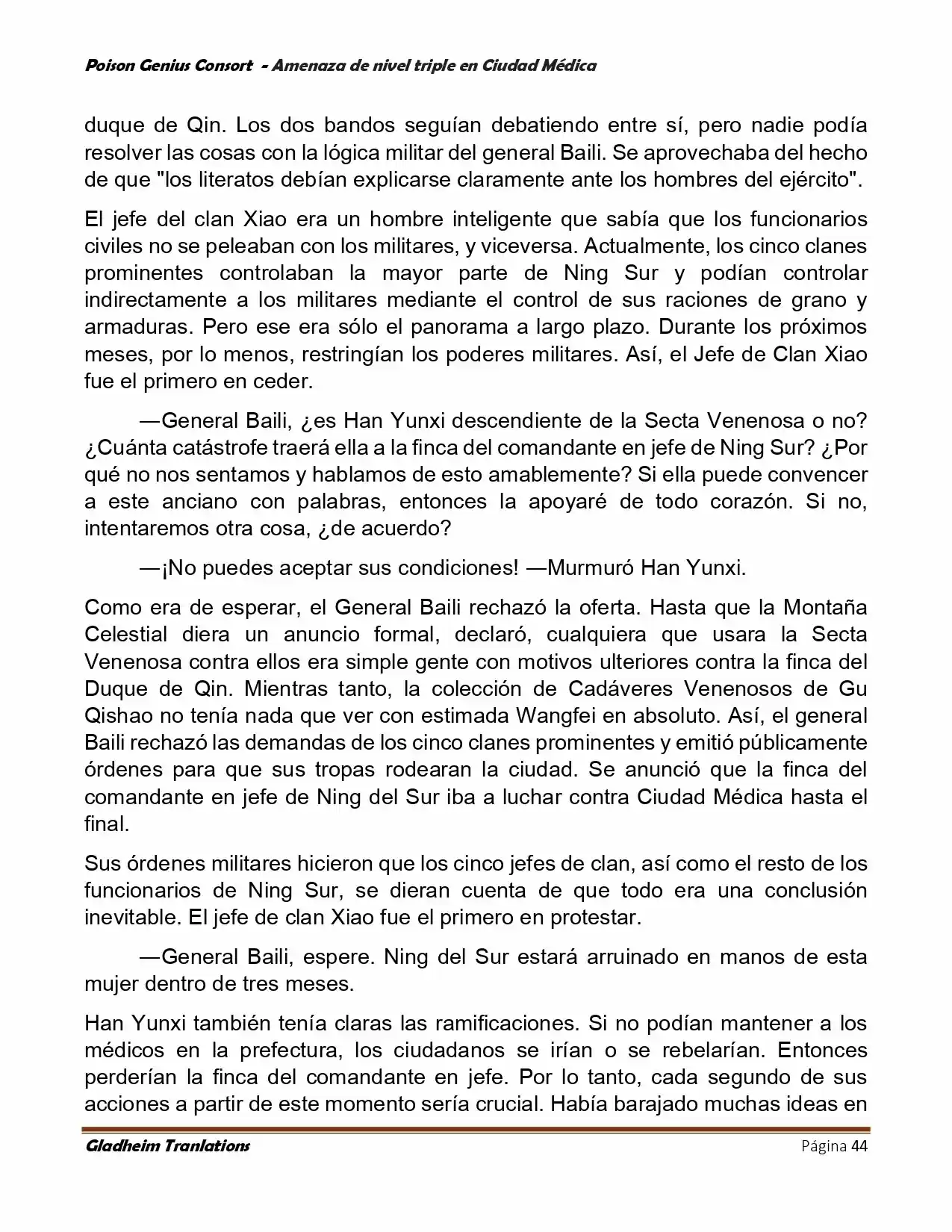 Poison Genious Consort (Novela) - Capítulo 391 - Página 44 - LectorTMOo