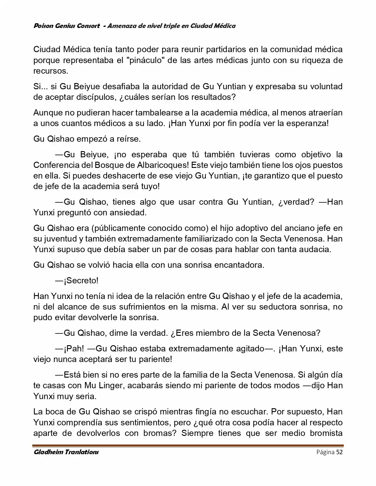 Poison Genious Consort (Novela) - Capítulo 391 - Página 52 - LectorTMOo