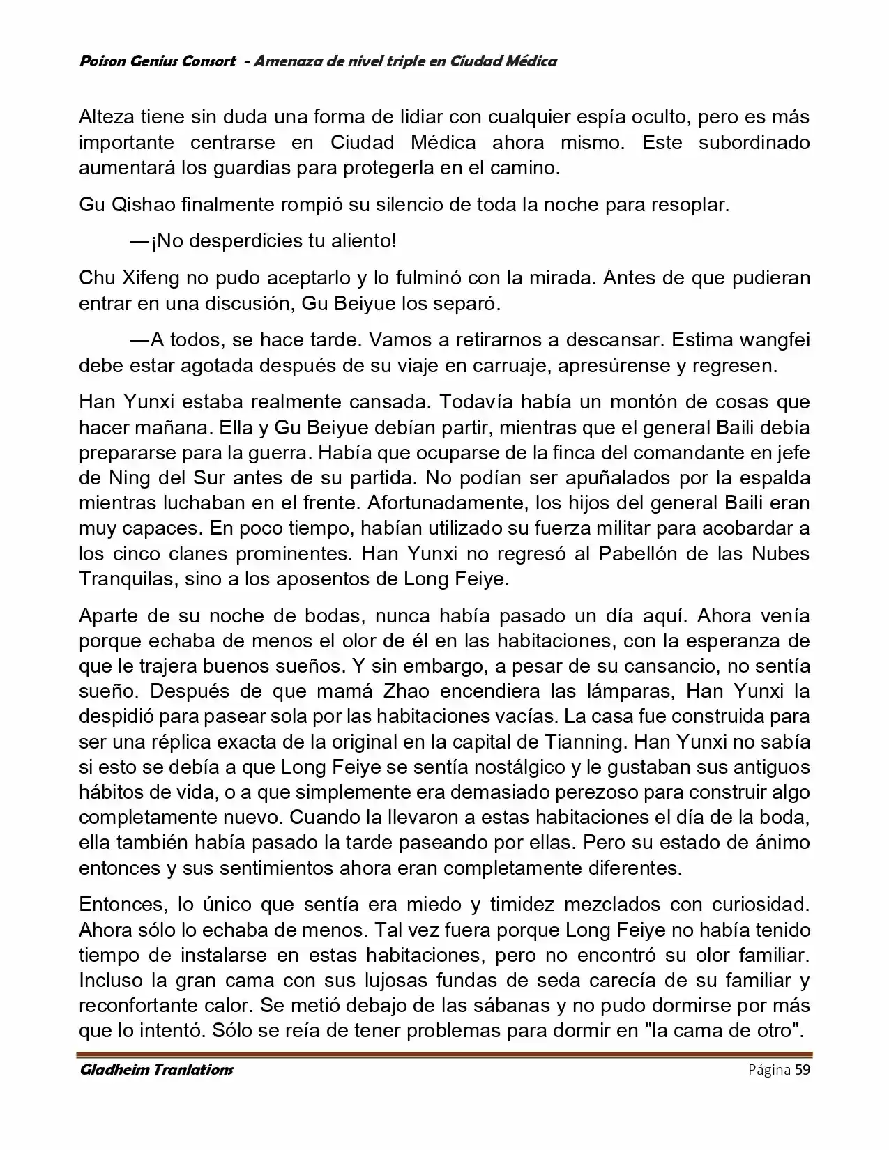 Poison Genious Consort (Novela) - Capítulo 391 - Página 59 - LectorTMOo