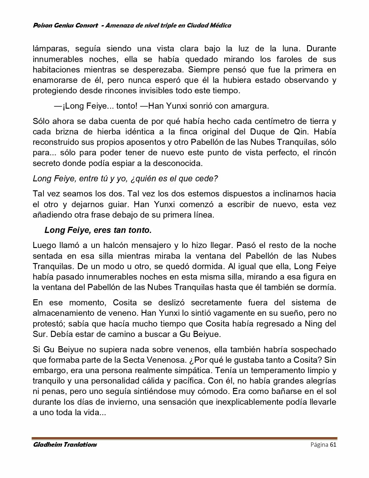 Poison Genious Consort (Novela) - Capítulo 391 - Página 61 - LectorTMOo