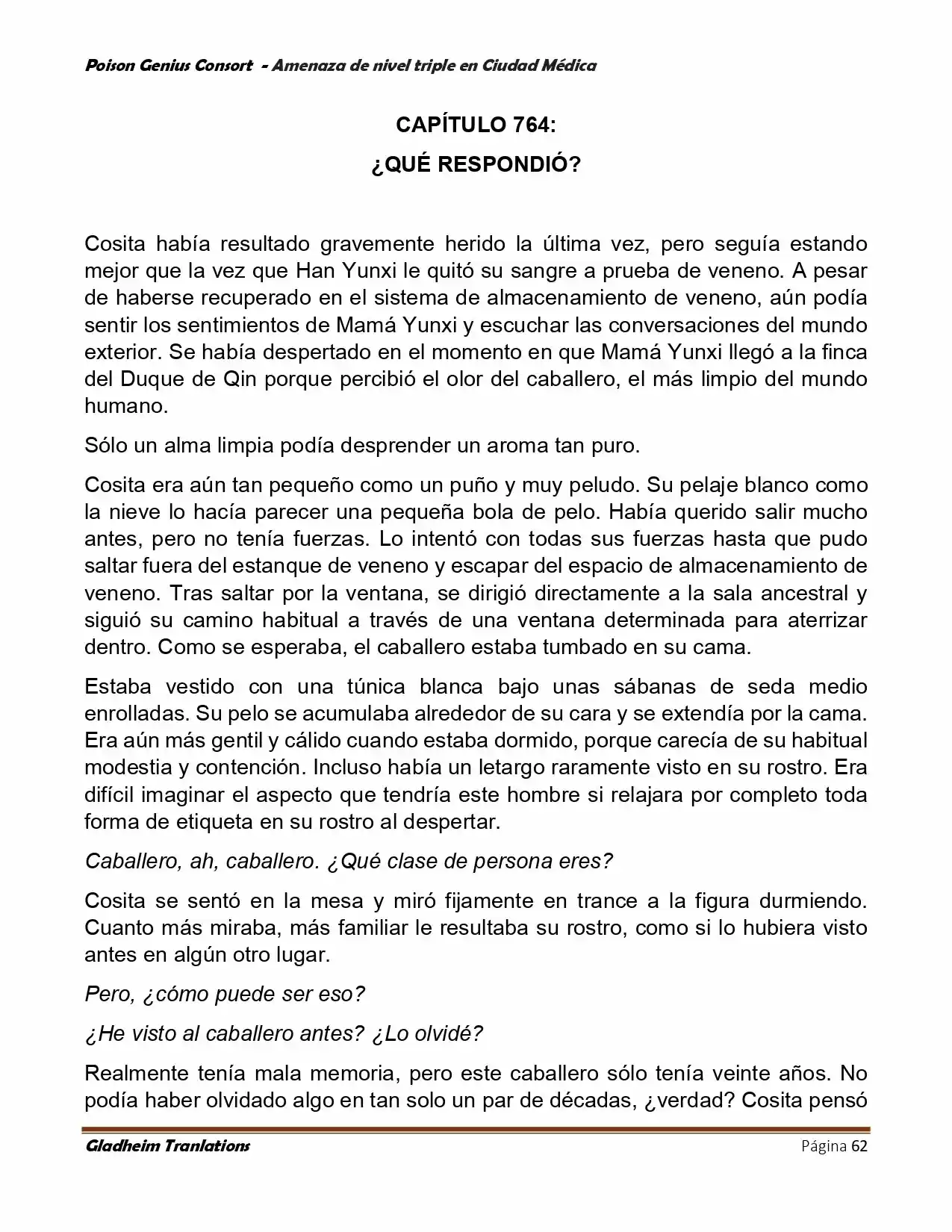 Poison Genious Consort (Novela) - Capítulo 391 - Página 62 - LectorTMOo