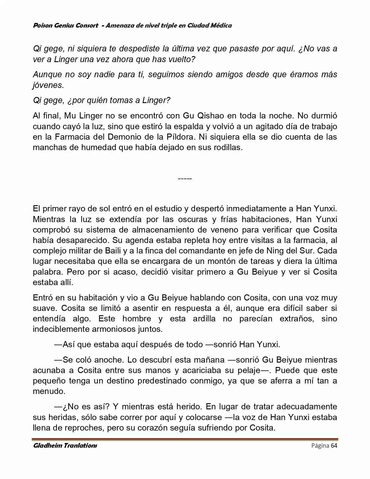 Poison Genious Consort (Novela) - Capítulo 391 - Página 64 - LectorTMOo