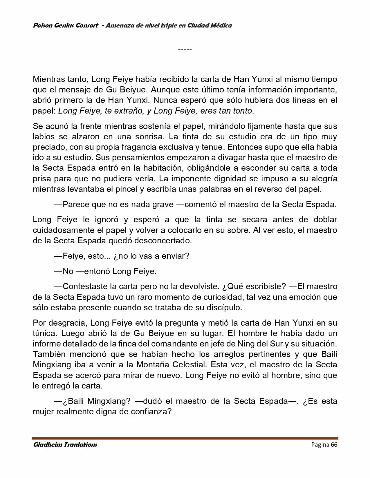 Poison Genious Consort (Novela) - Capítulo 391 - Página 66 - LectorTMOo