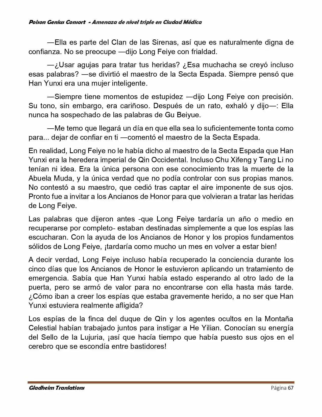 Poison Genious Consort (Novela) - Capítulo 391 - Página 67 - LectorTMOo