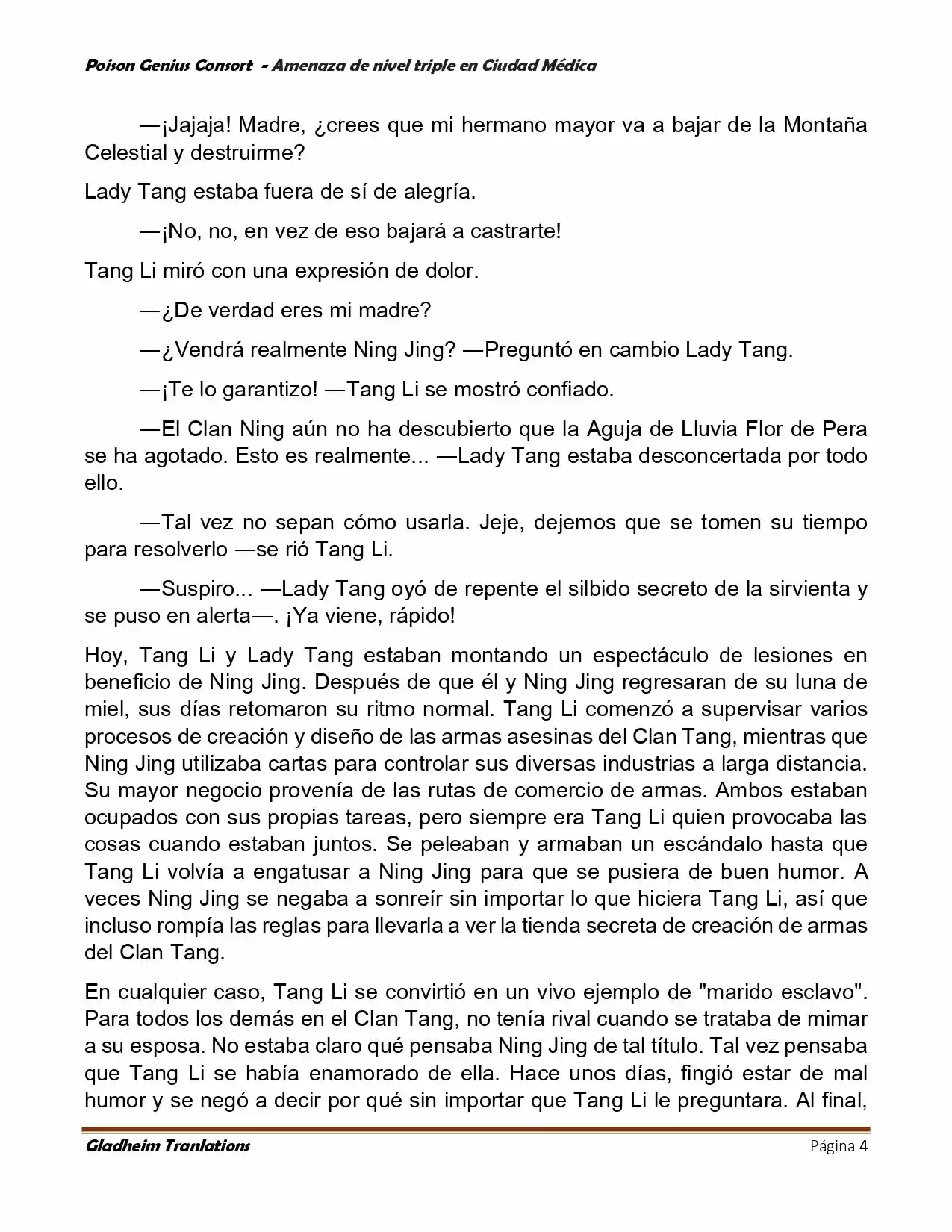 Poison Genious Consort (Novela) - Capítulo 392 - Página 4 - LectorTMOo