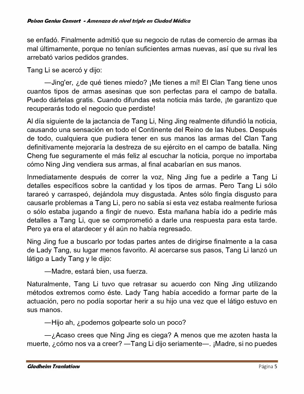 Poison Genious Consort (Novela) - Capítulo 392 - Página 5 - LectorTMOo