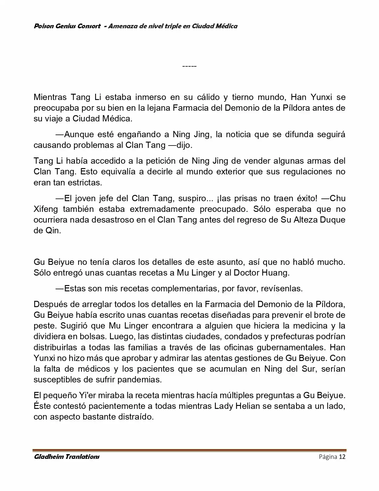 Poison Genious Consort (Novela) - Capítulo 392 - Página 12 - LectorTMOo