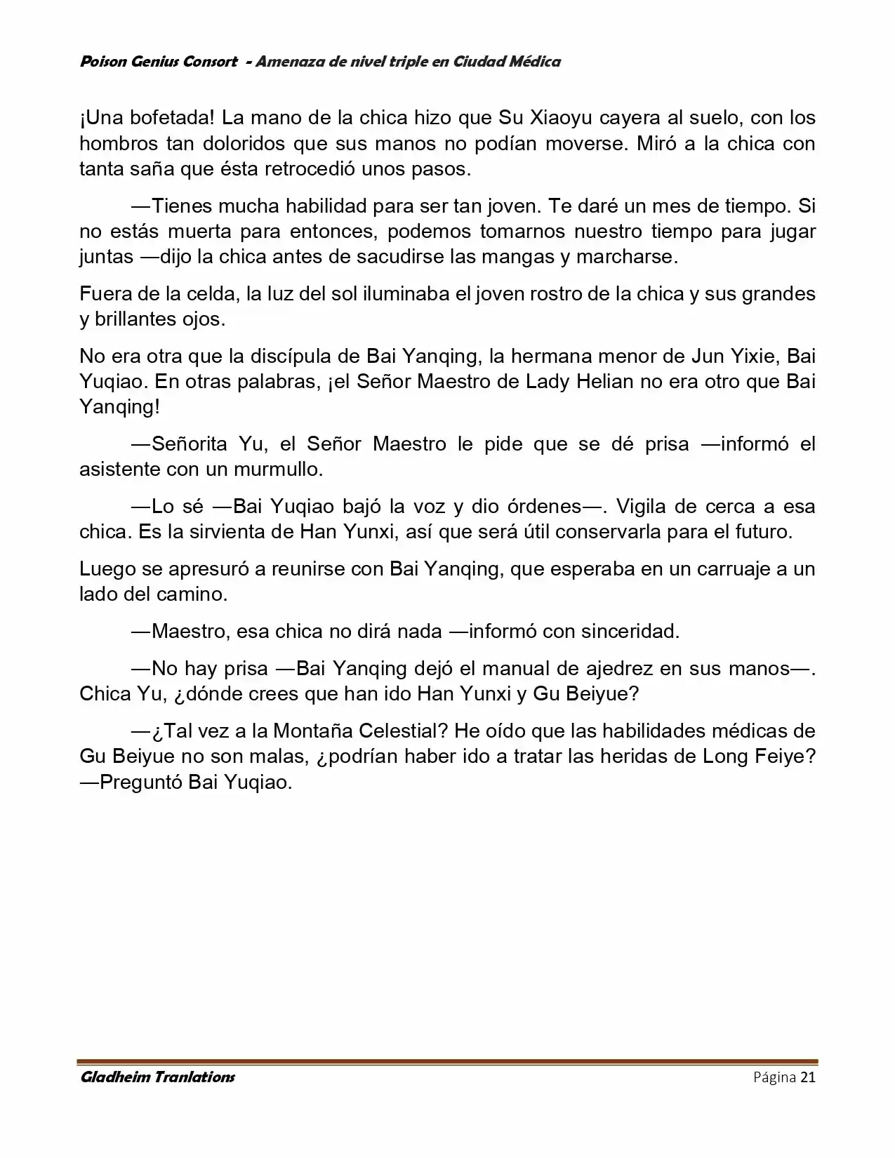 Poison Genious Consort (Novela) - Capítulo 392 - Página 21 - LectorTMOo