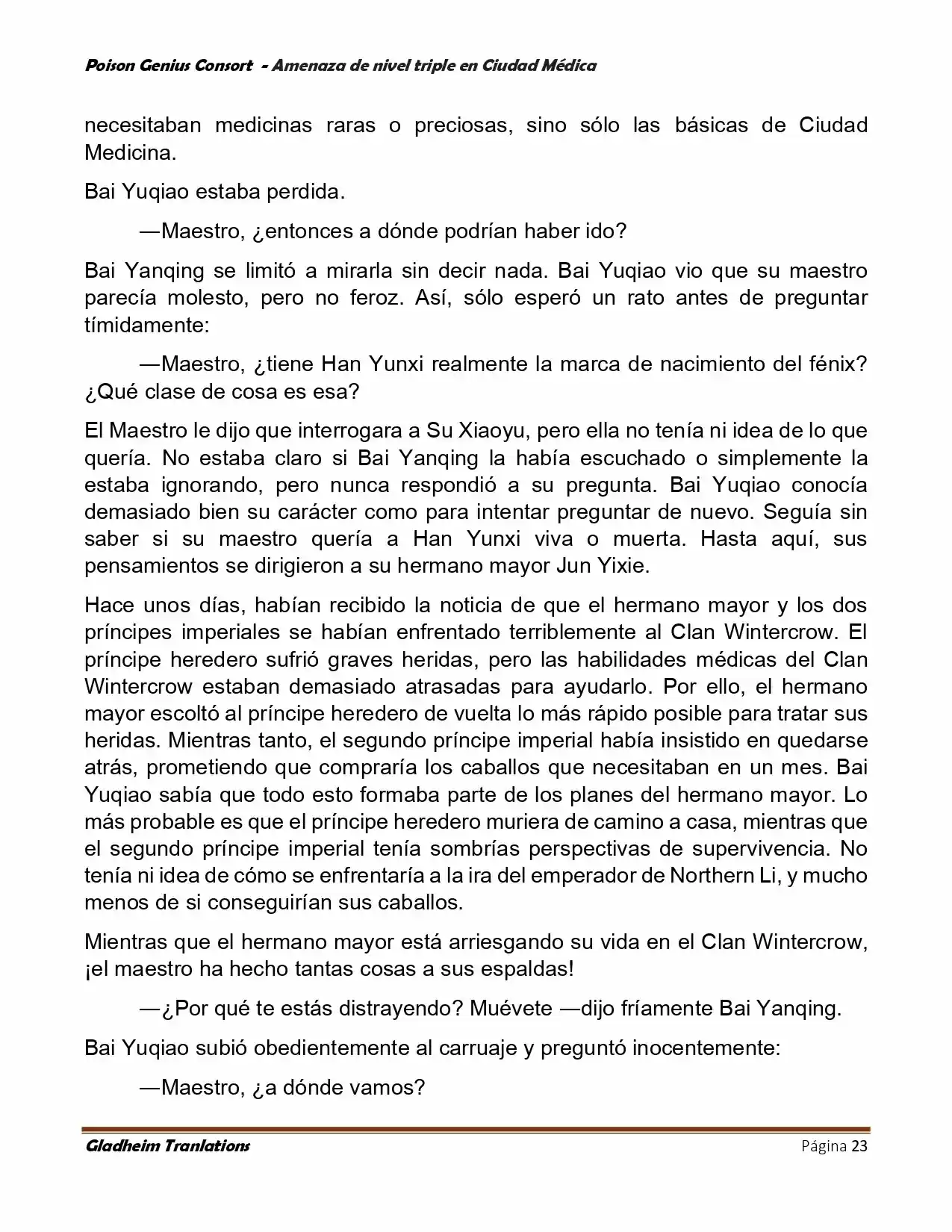 Poison Genious Consort (Novela) - Capítulo 392 - Página 23 - LectorTMOo