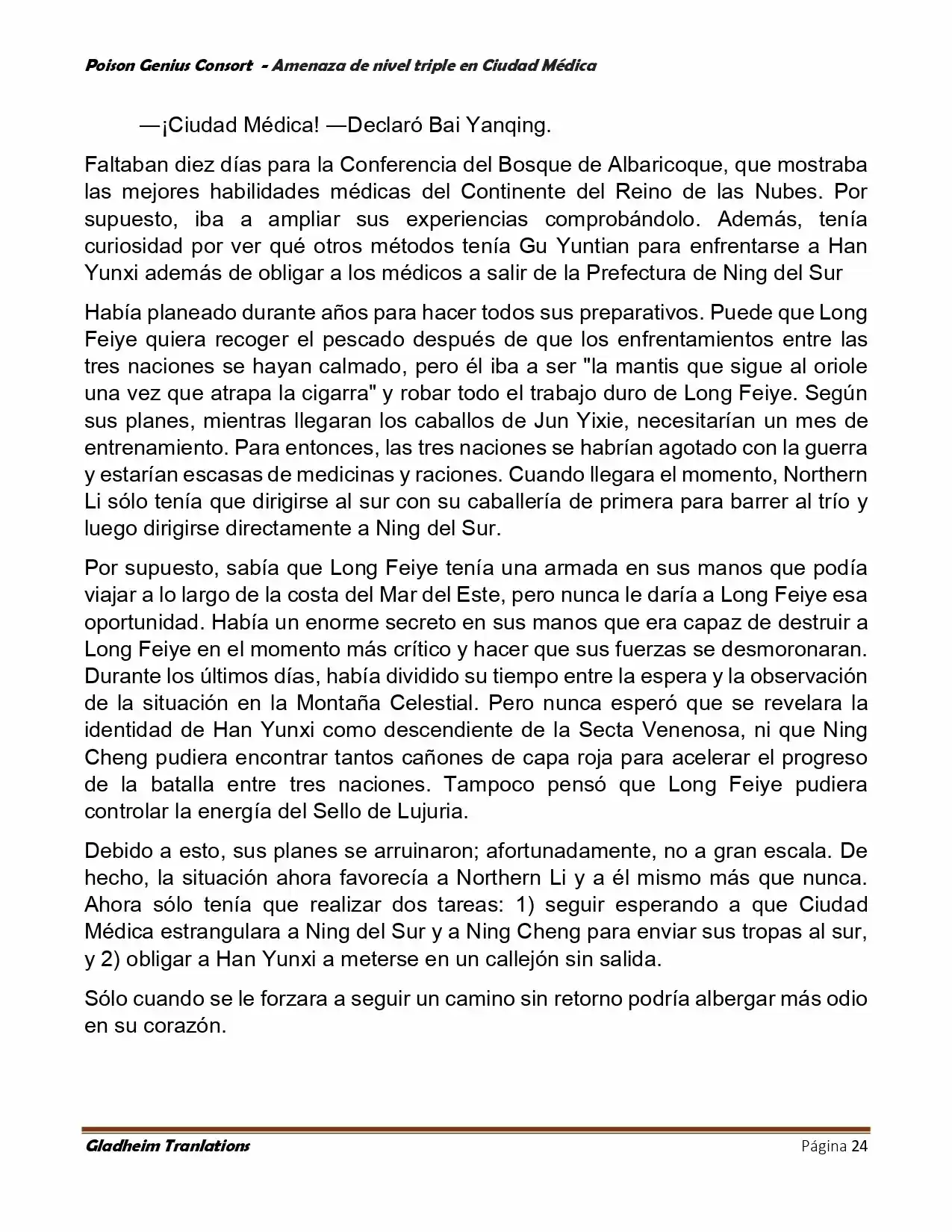 Poison Genious Consort (Novela) - Capítulo 392 - Página 24 - LectorTMOo