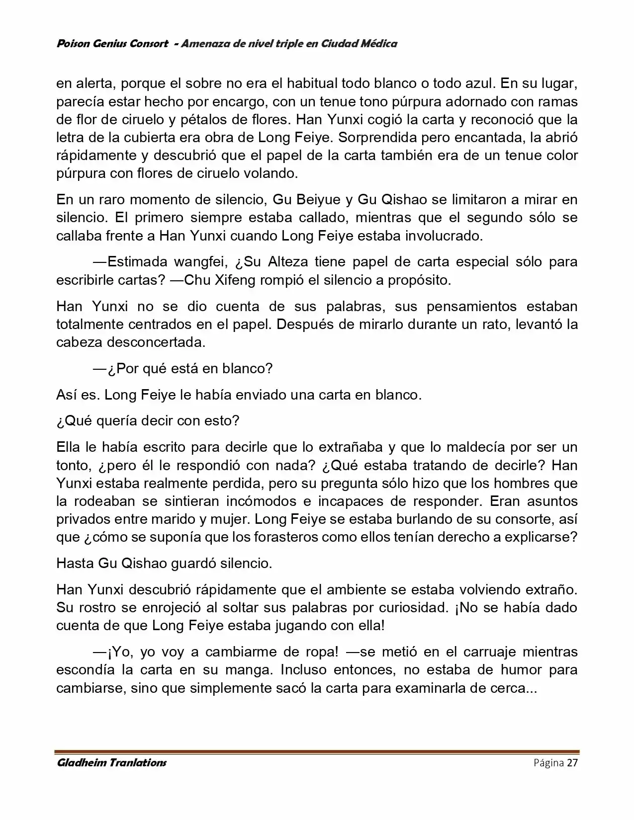 Poison Genious Consort (Novela) - Capítulo 392 - Página 27 - LectorTMOo
