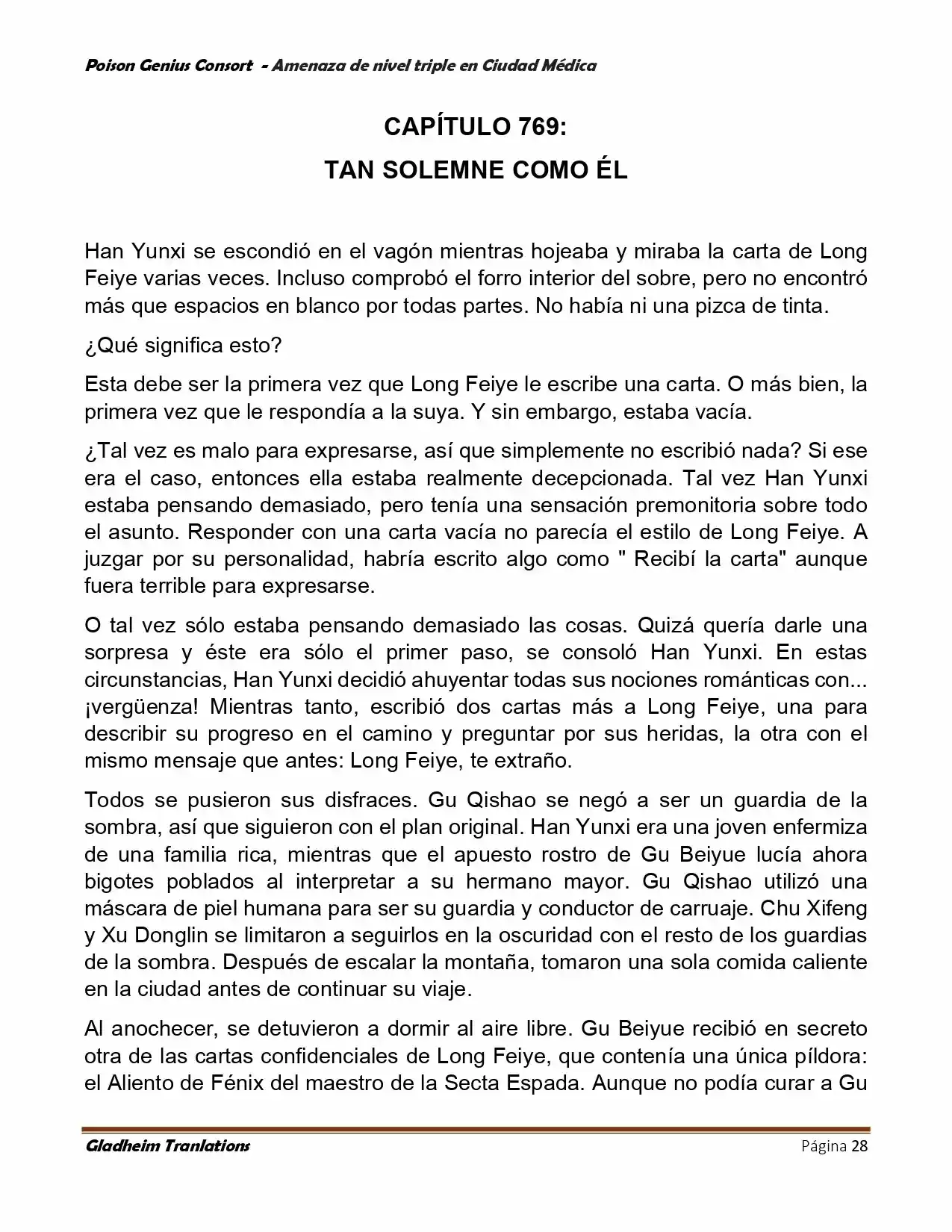 Poison Genious Consort (Novela) - Capítulo 392 - Página 28 - LectorTMOo