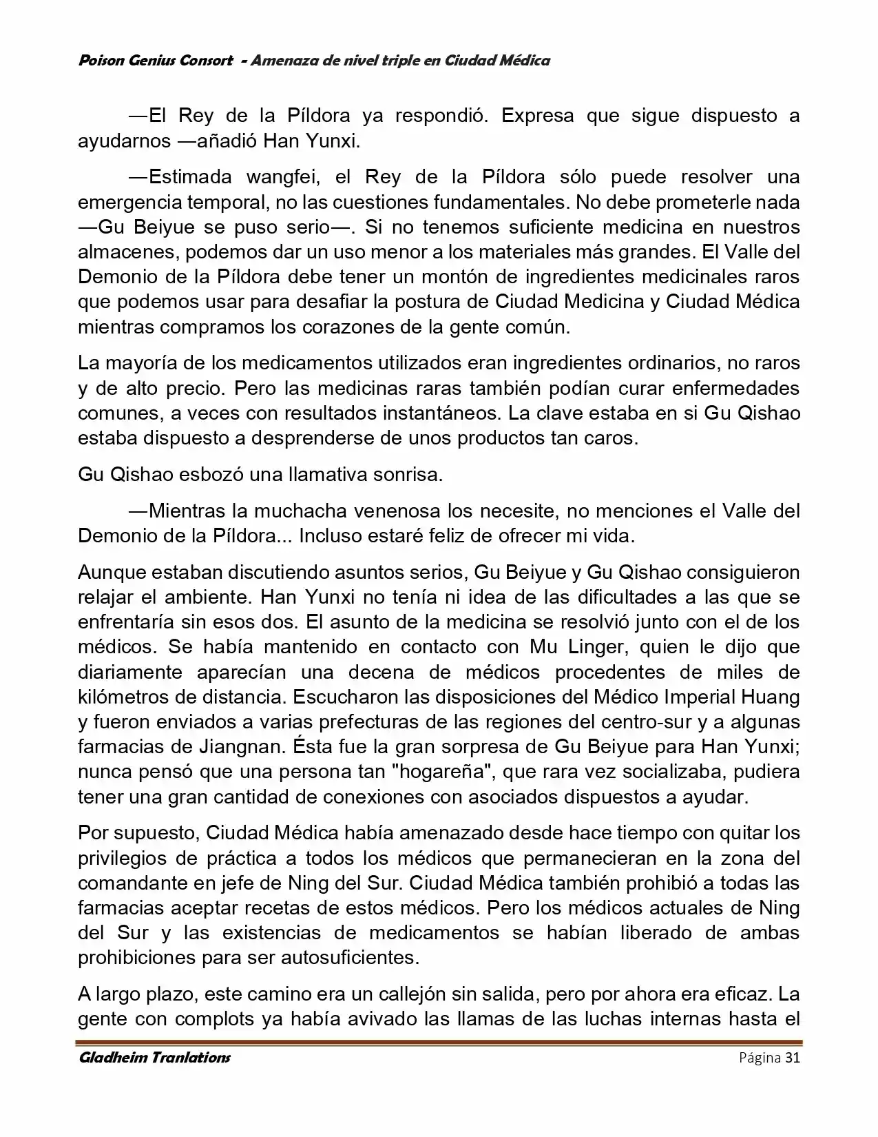 Poison Genious Consort (Novela) - Capítulo 392 - Página 31 - LectorTMOo