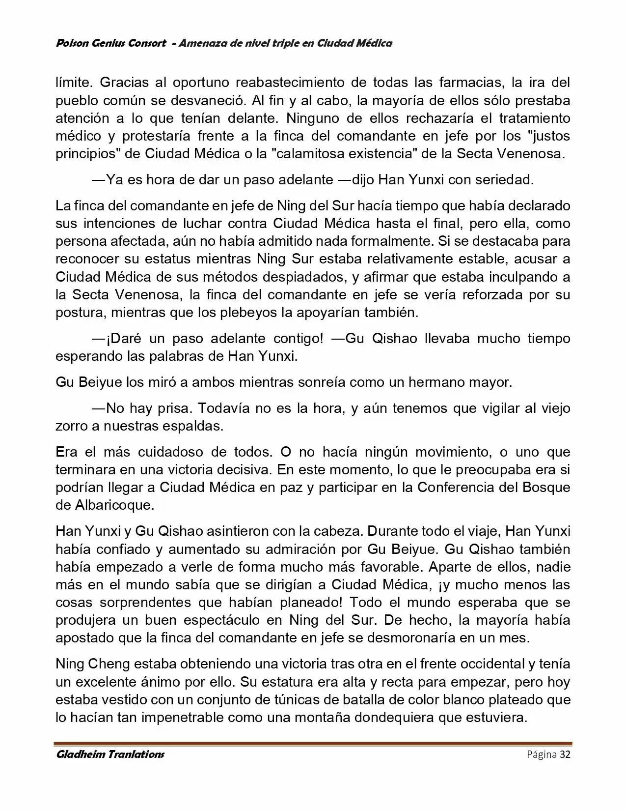 Poison Genious Consort (Novela) - Capítulo 392 - Página 32 - LectorTMOo