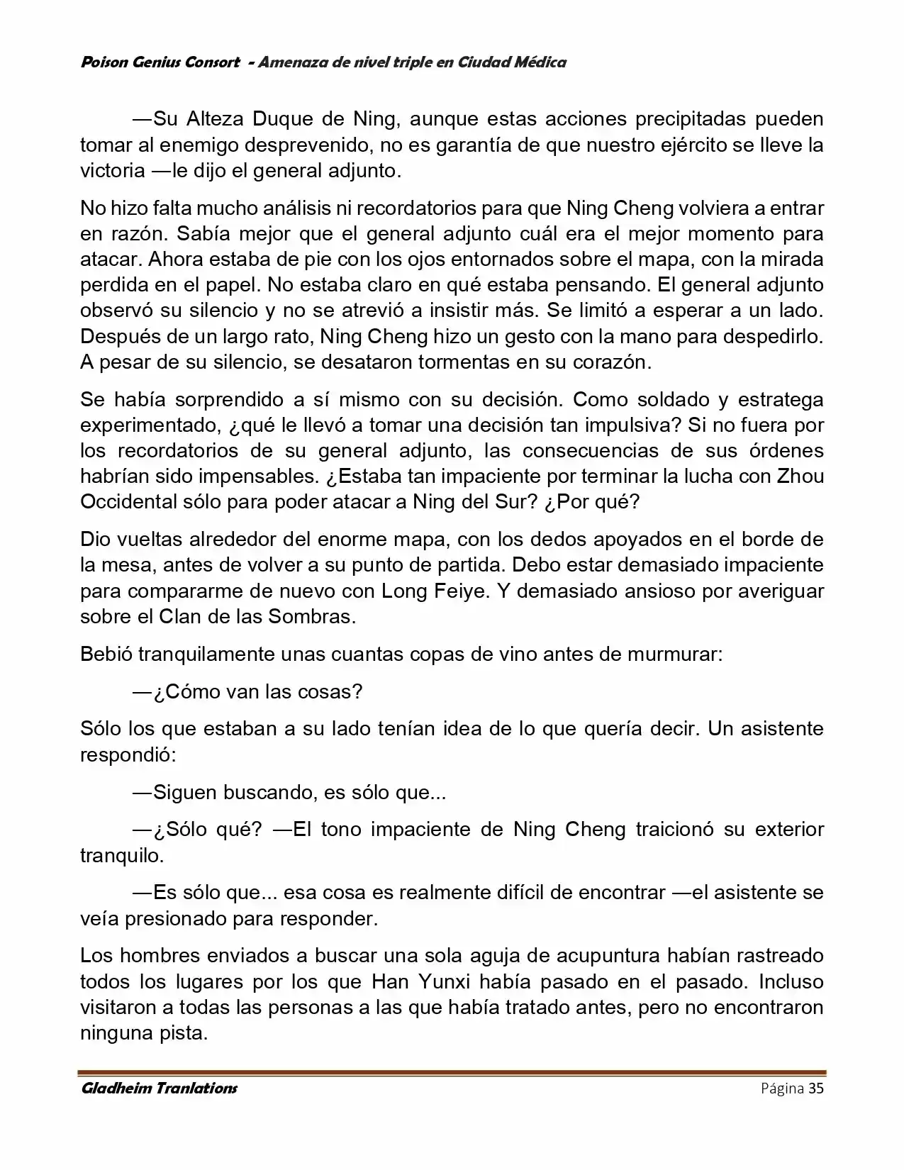 Poison Genious Consort (Novela) - Capítulo 392 - Página 35 - LectorTMOo
