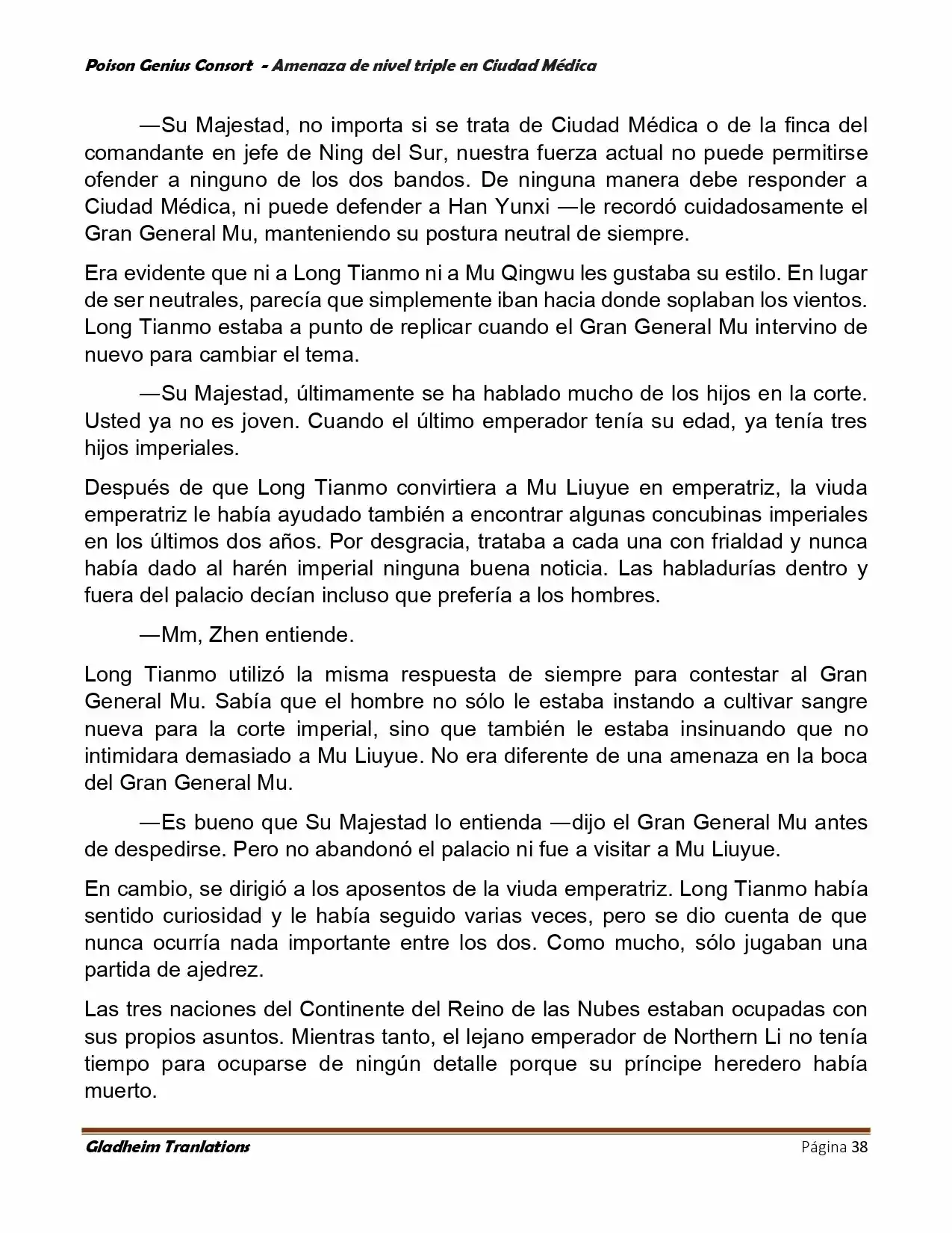 Poison Genious Consort (Novela) - Capítulo 392 - Página 38 - LectorTMOo