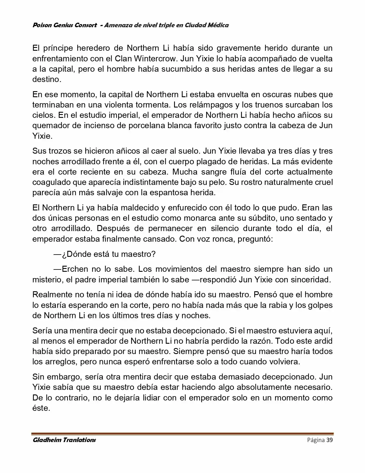 Poison Genious Consort (Novela) - Capítulo 392 - Página 39 - LectorTMOo