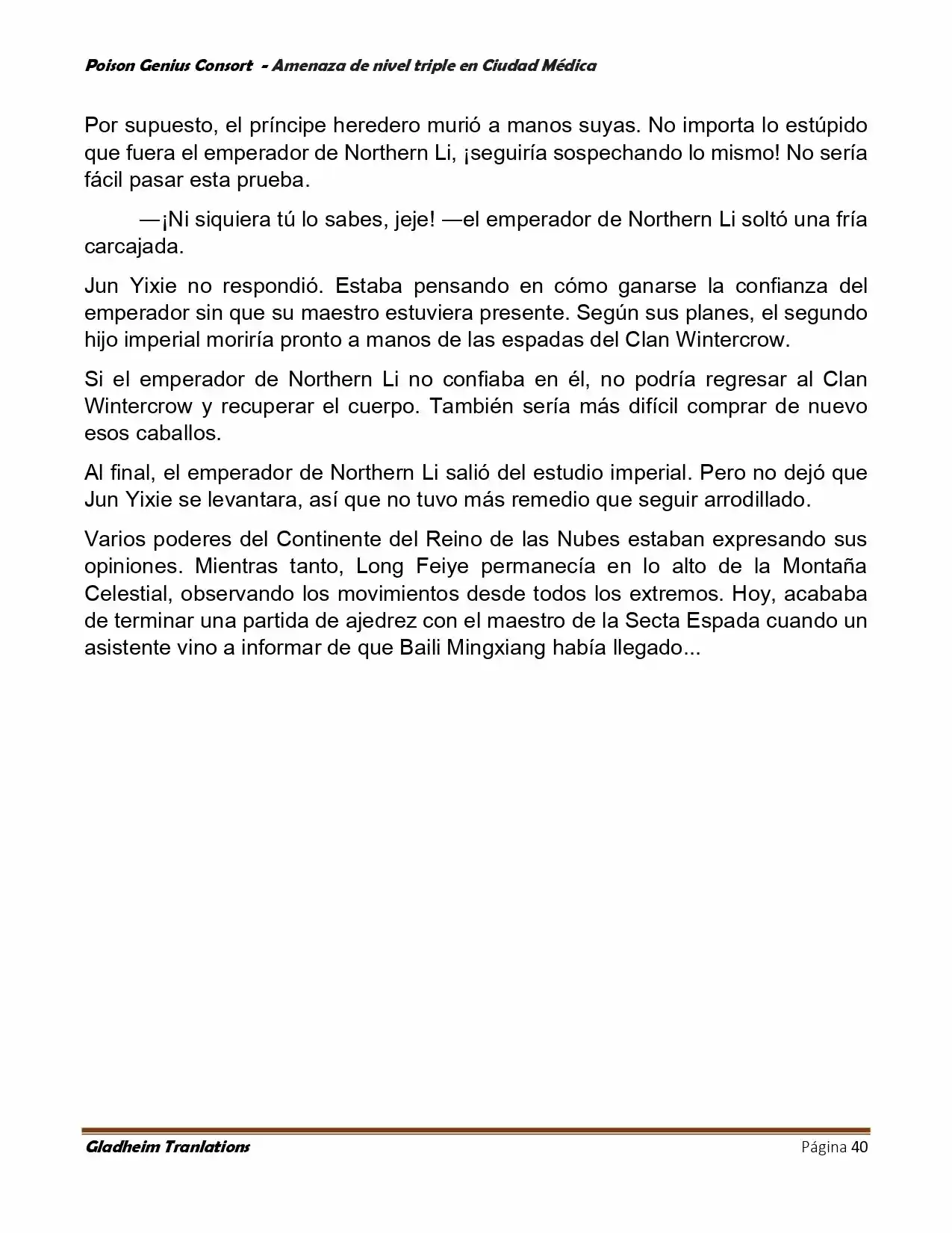 Poison Genious Consort (Novela) - Capítulo 392 - Página 40 - LectorTMOo
