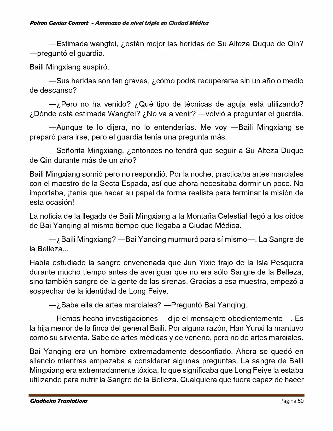Poison Genious Consort (Novela) - Capítulo 392 - Página 50 - LectorTMOo