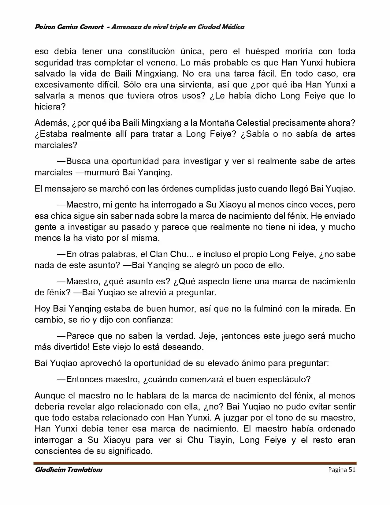 Poison Genious Consort (Novela) - Capítulo 392 - Página 51 - LectorTMOo