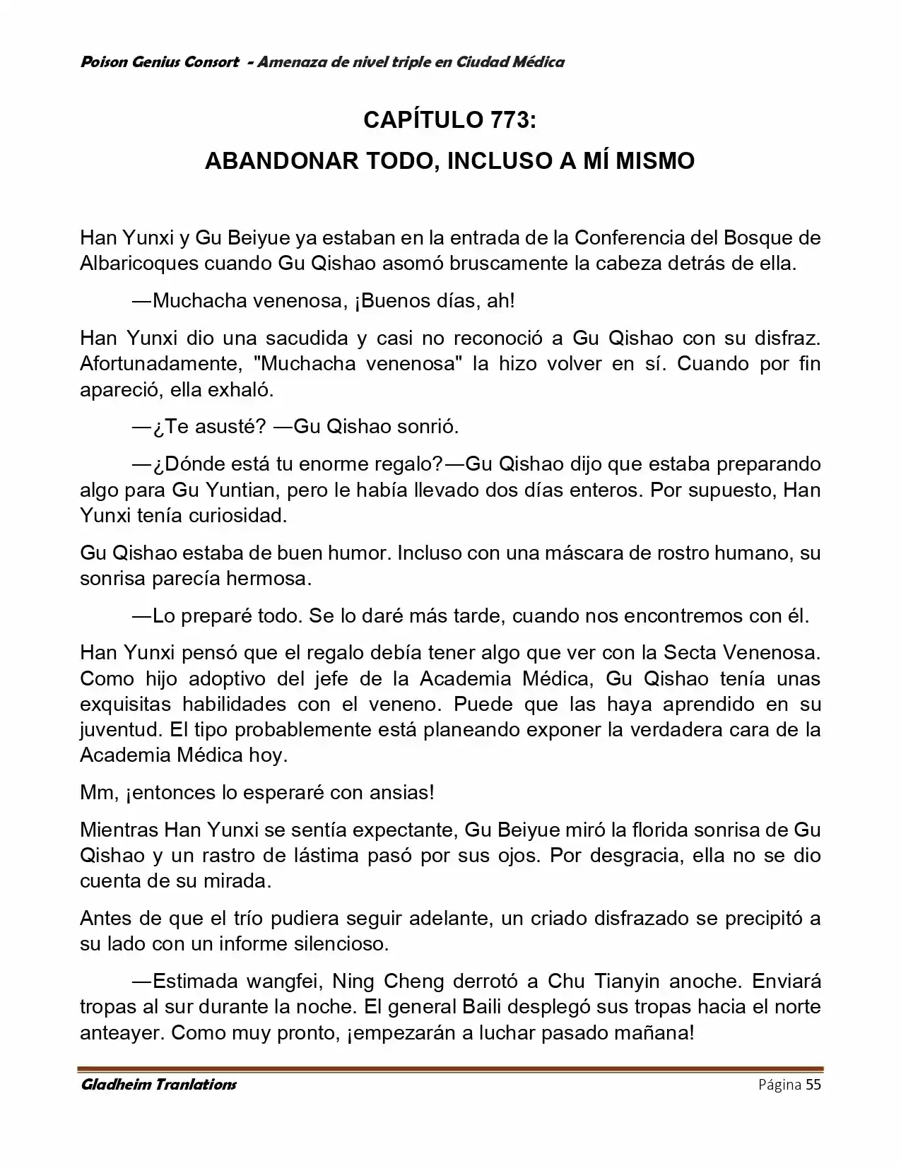 Poison Genious Consort (Novela) - Capítulo 392 - Página 55 - LectorTMOo