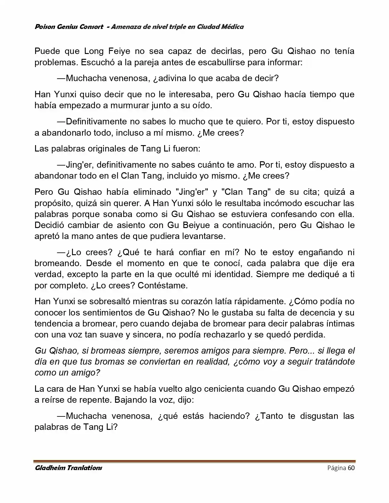 Poison Genious Consort (Novela) - Capítulo 392 - Página 60 - LectorTMOo