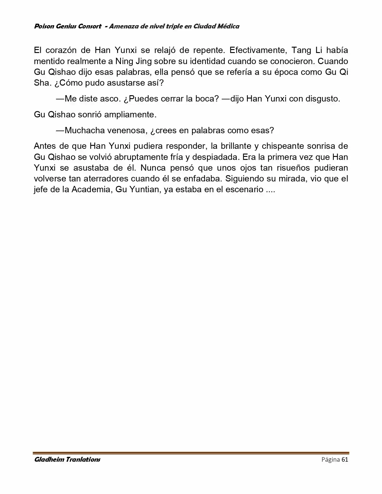 Poison Genious Consort (Novela) - Capítulo 392 - Página 61 - LectorTMOo