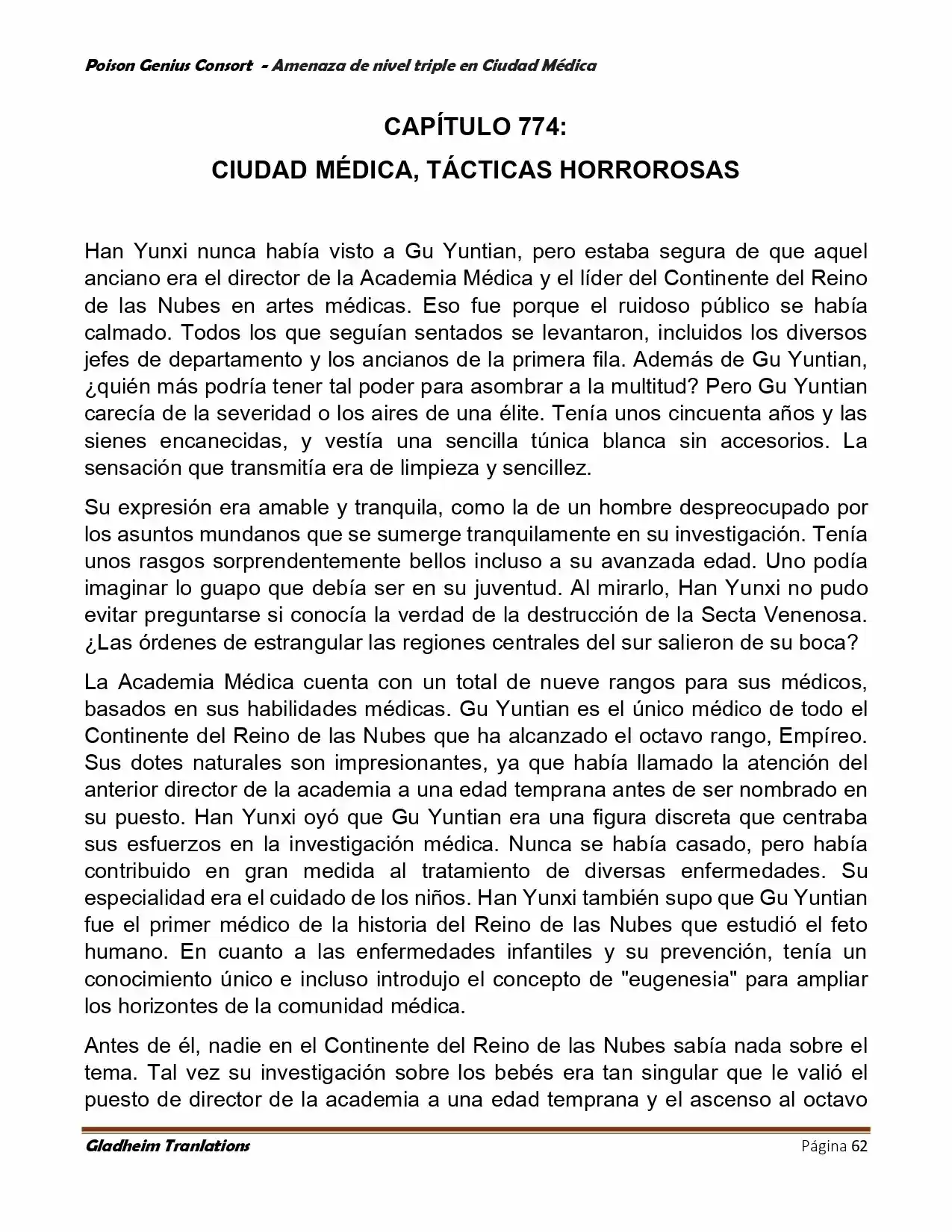 Poison Genious Consort (Novela) - Capítulo 392 - Página 62 - LectorTMOo
