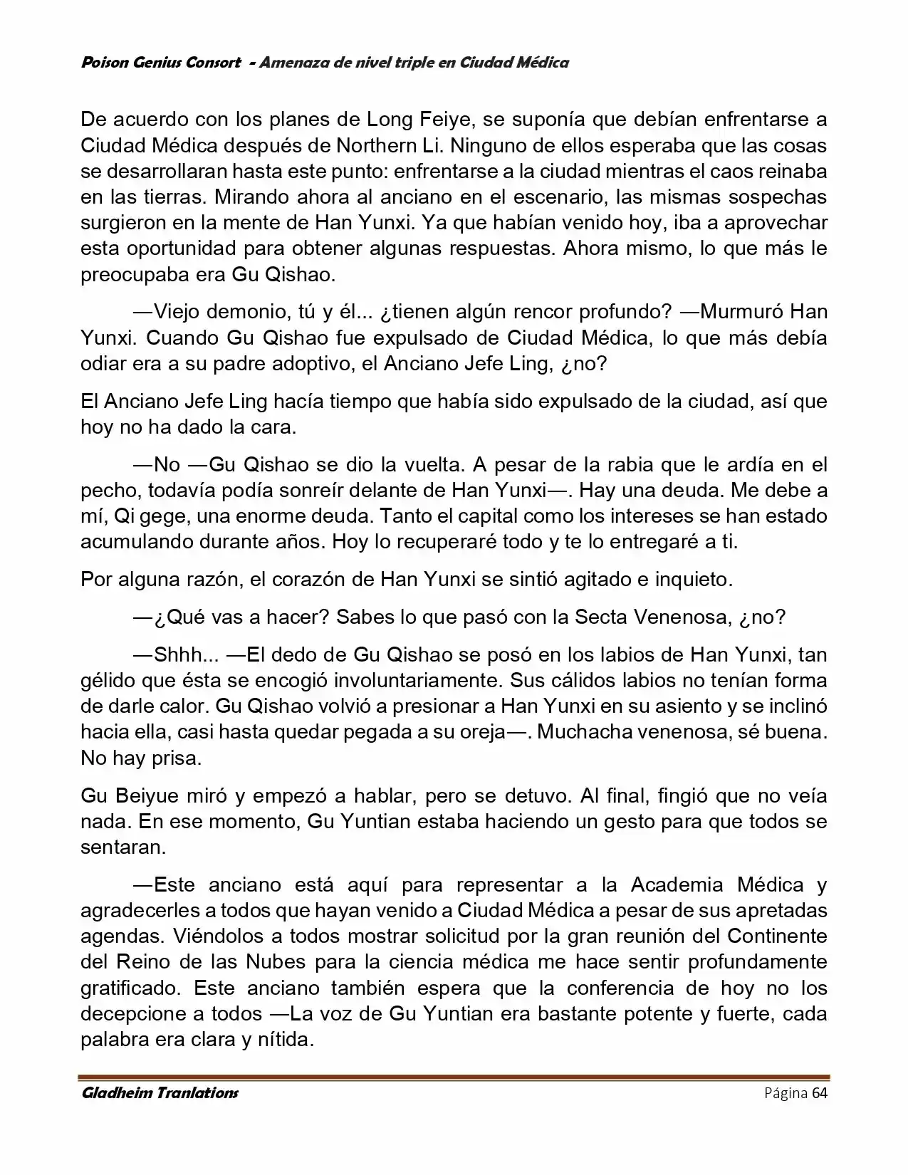 Poison Genious Consort (Novela) - Capítulo 392 - Página 64 - LectorTMOo